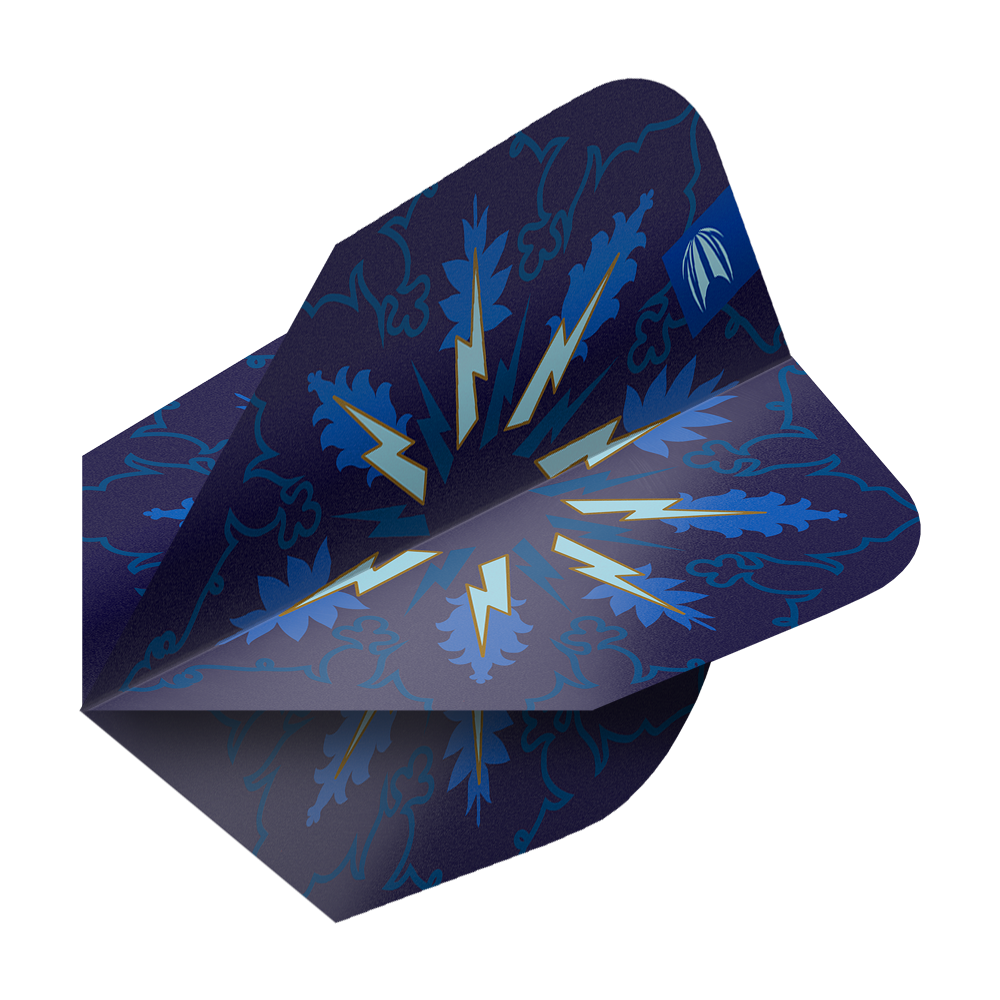 Hier sieht man Target ProUltra Phil Taylor Power Gx2 Ten-X Flights - 3 Sets. Die Flights sind Teil eines Dartzubehörs.