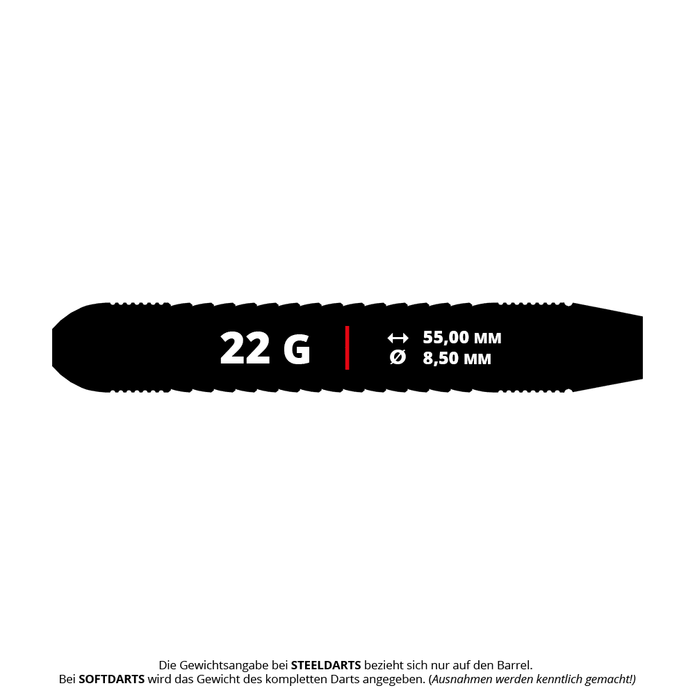 Bullet Gator Brass Steel Darts - 22g Das Foto zeigt die Bullet Gator Brass Steeldarts - 22g. Diese Steeldarts bestehen aus Messing und wiegen 22 Gramm.