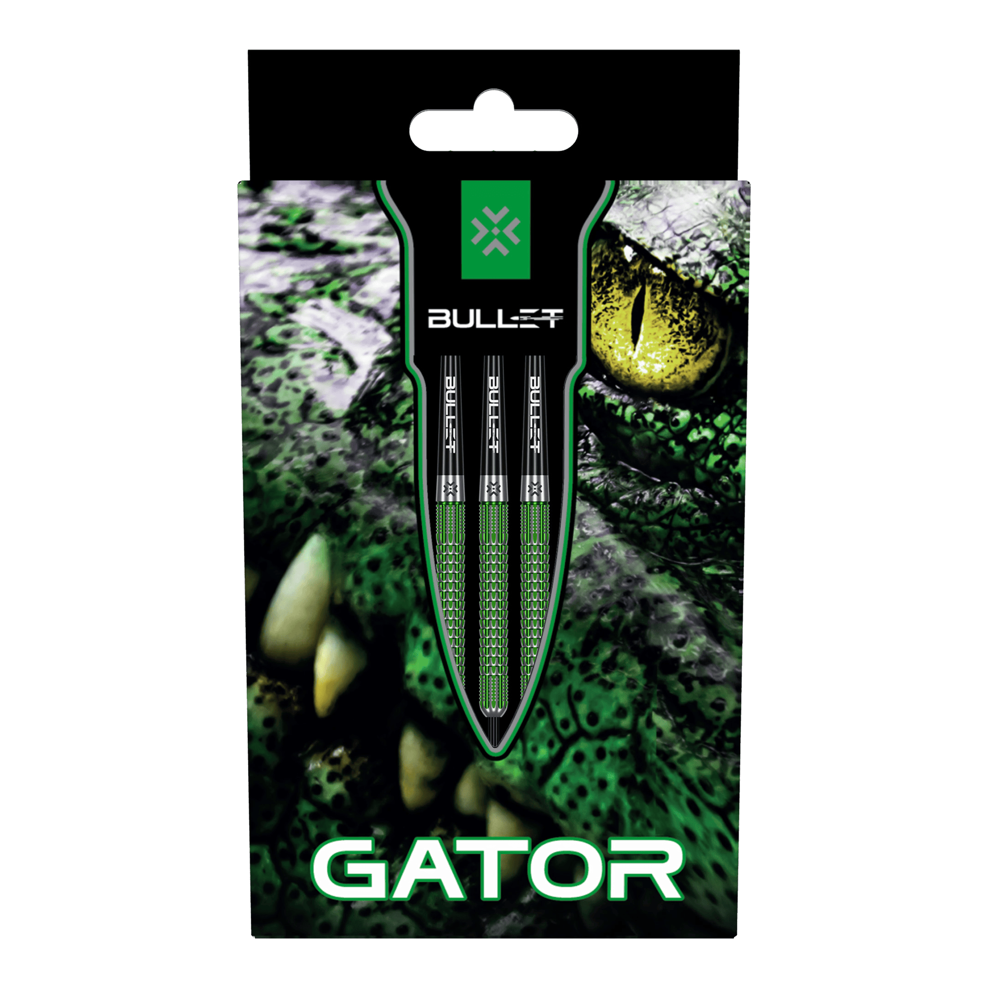 Bullet Gator steel darts Abgebildet sind die Bullet Gator Steeldarts. Sie sind speziell für Präzision und Kontrolle beim Dartspiel entwickelt.