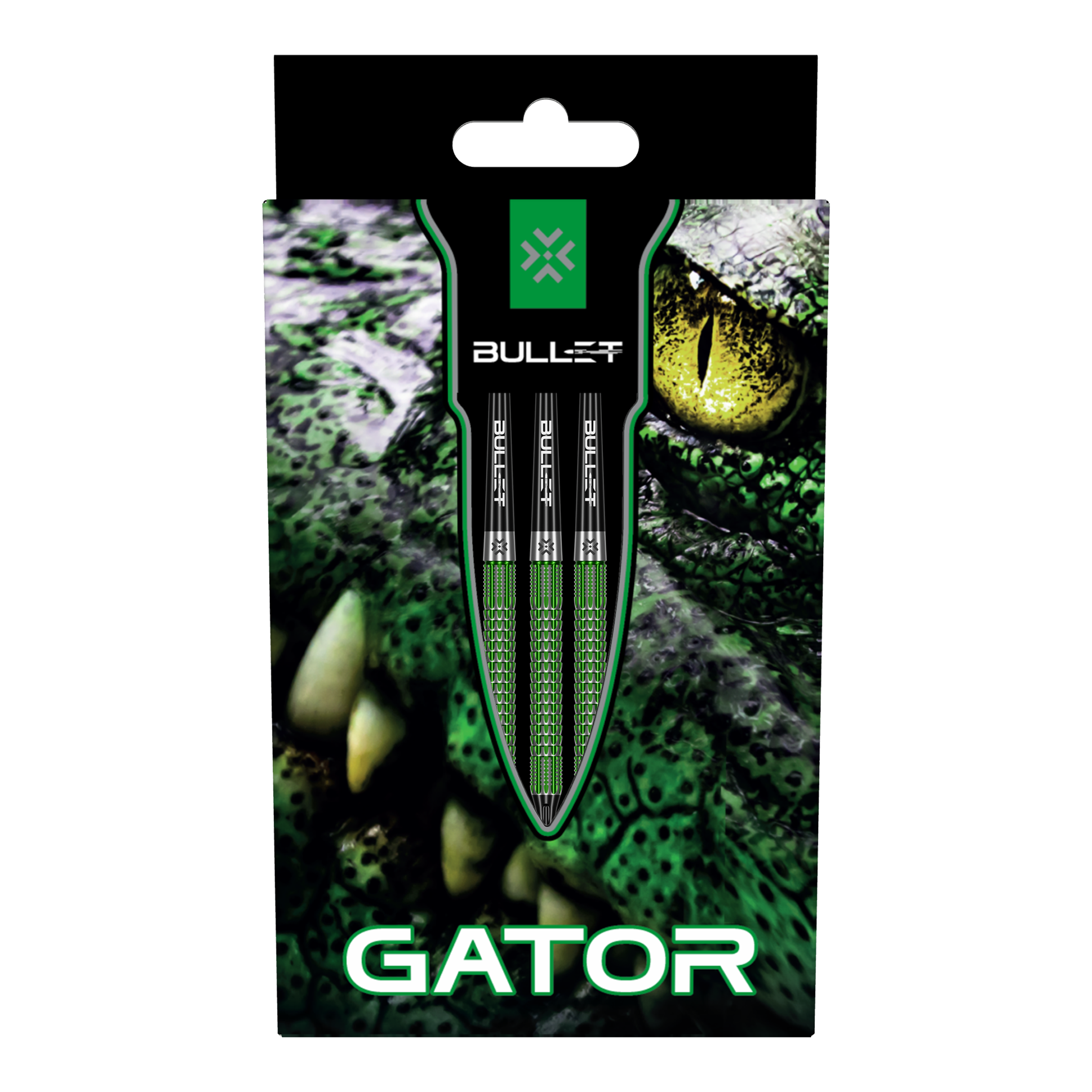 Das Bild zeigt die Bullet Gator Softdarts - 20g. Sie sind besonders für das Spiel mit Softspitzen geeignet.