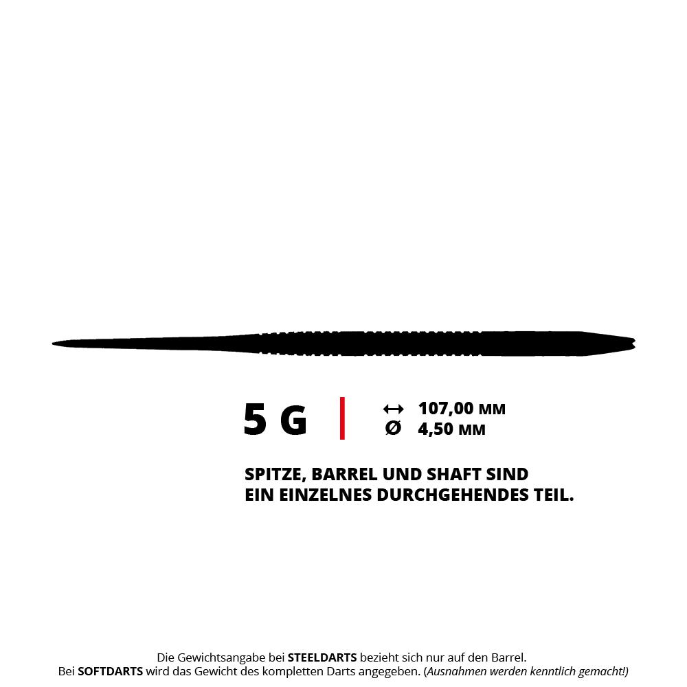 Caliburn TTD Complete Titanium T1 Rainbow Steeldarts - 5g Die Abbildung zeigt die Caliburn TTD Complete Titanium T1 Rainbow Steeldarts - 5g. Diese Darts zeichnen sich durch ein buntes Titan-Design aus.