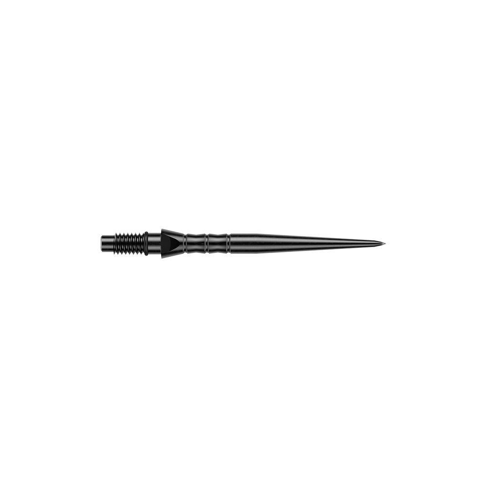 Winmau Switch Point Wave steel dart tips - black Abgebildet sind schwarze Steeldartspitzen, vermutlich 26 mm lang. Die Dartspitzen werden für Steeldartpfeile verwendet.