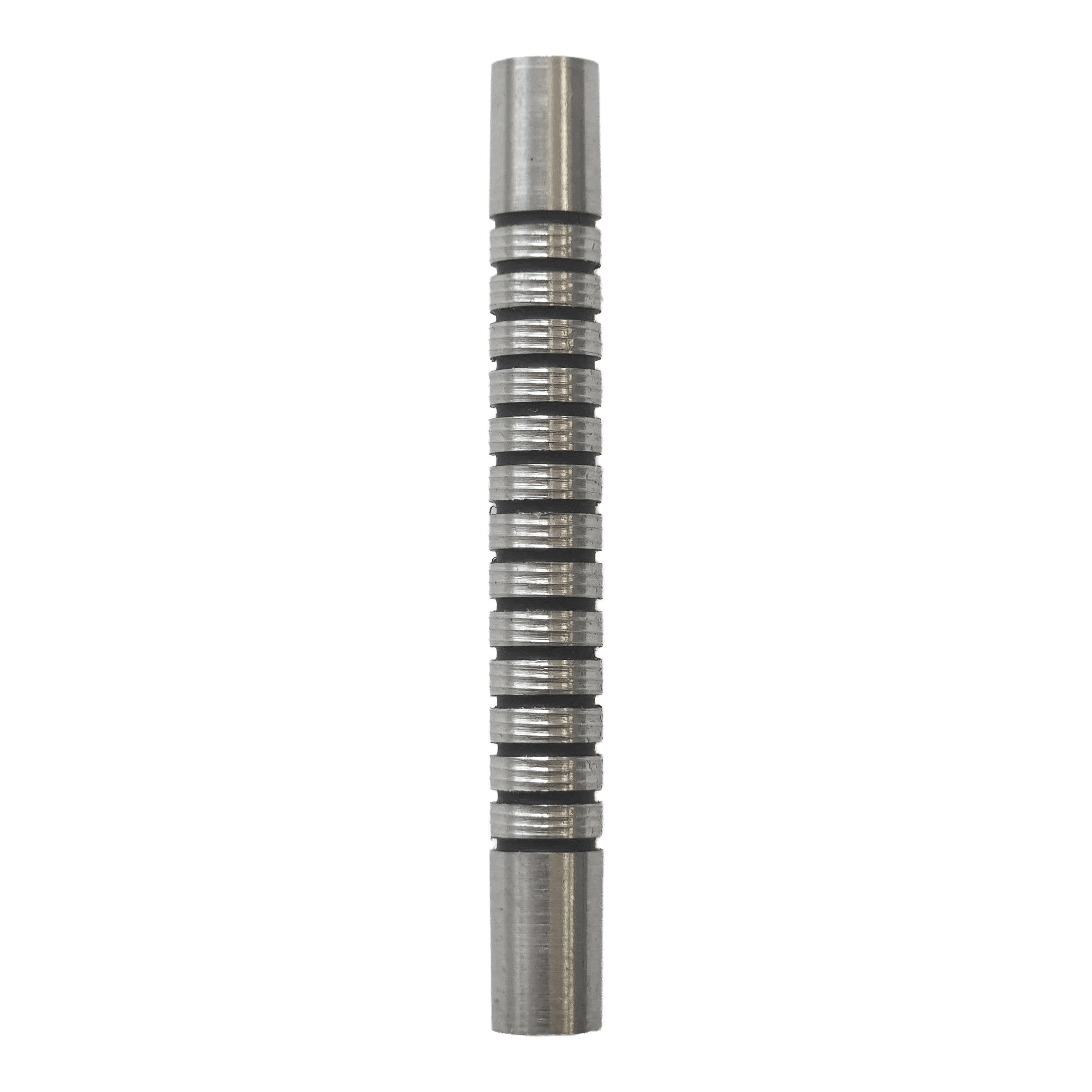 McDart Black Ring Softdart Barrels - 18g Abgebildet ist ein McDart Black Ring Softdart Barrels - 18g. Es handelt sich um einen schwarzen Dart-Barrel mit Ringstruktur.