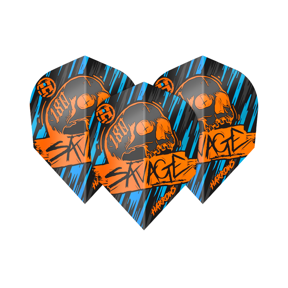 Harrow&#39;s Savage Blue Orange No6 Flights