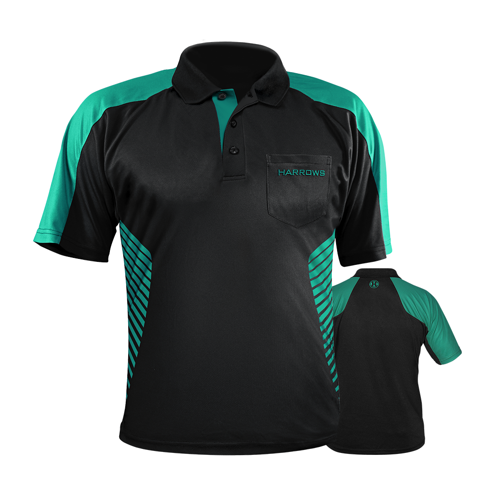 Harrows Vivid Dart Shirt Black/Jade