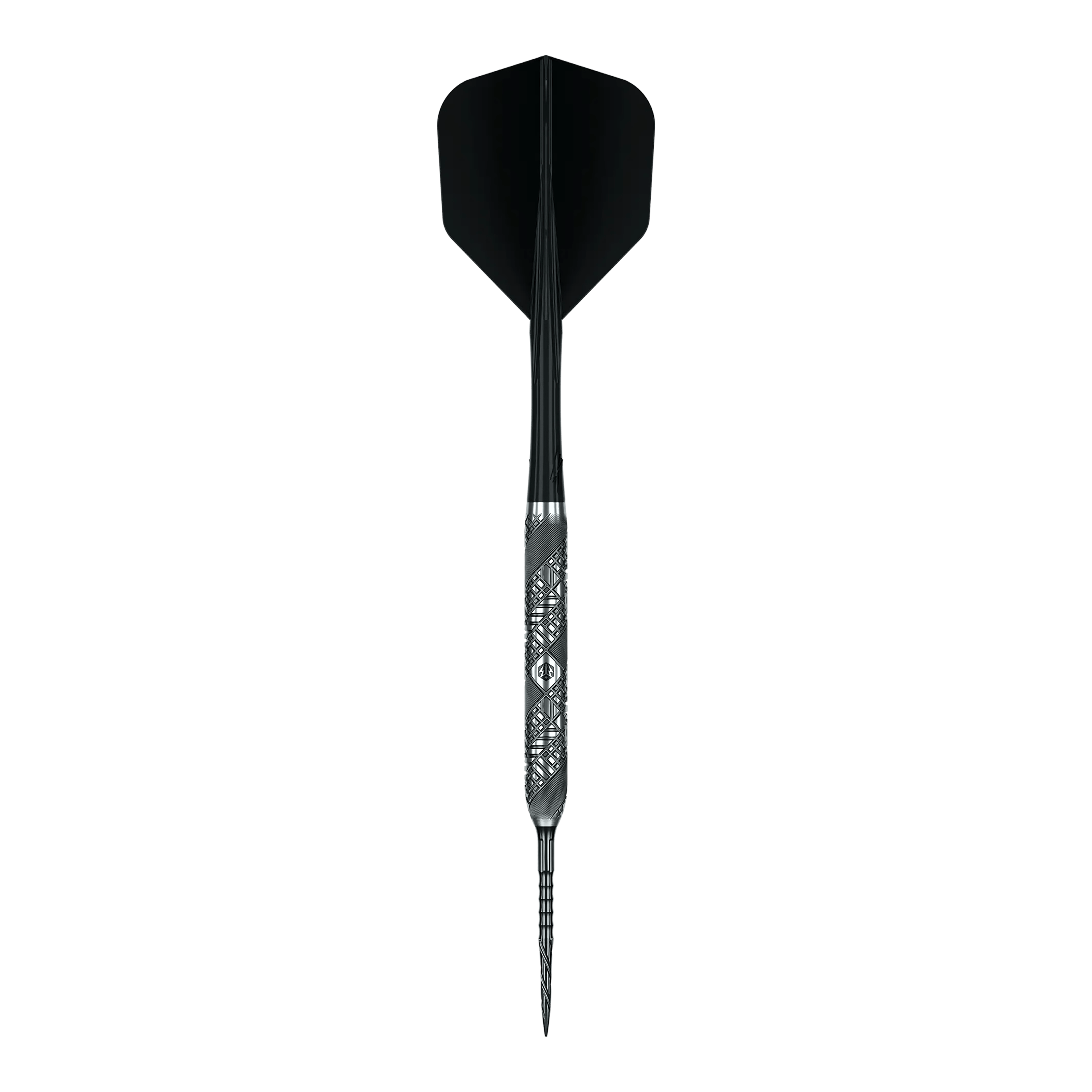 Caliburn Halo H3 steel darts - 21.5g Das Bild zeigt die Caliburn Halo H3 Steeldarts - 21,5g. Dies sind klassische Steeldarts mit silbernem Design.
