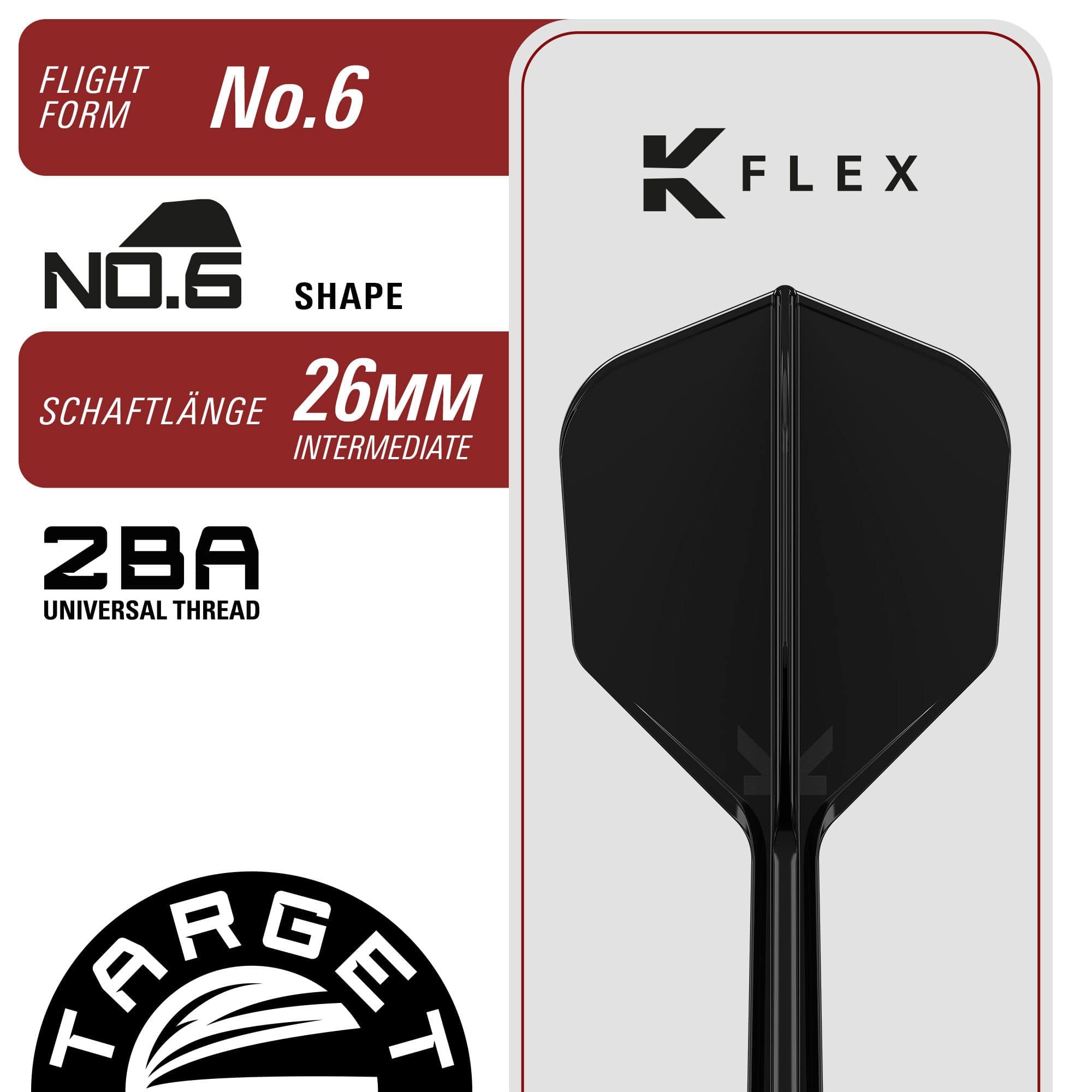 Target Black Marque Eclipse Soft Darts - 21g Target Black Marque Eclipse Softdarts mit 21g Gewicht liegt auf weißem Hintergrund. Das Bild zeigt die Details und das Design dieses hochwertigen Softdart-Produkts.