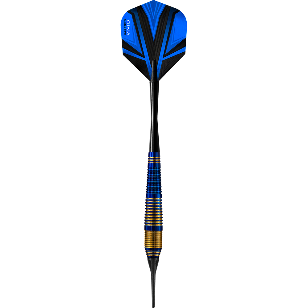 Harrows Vivid Brass Blue Softdarts - 18g