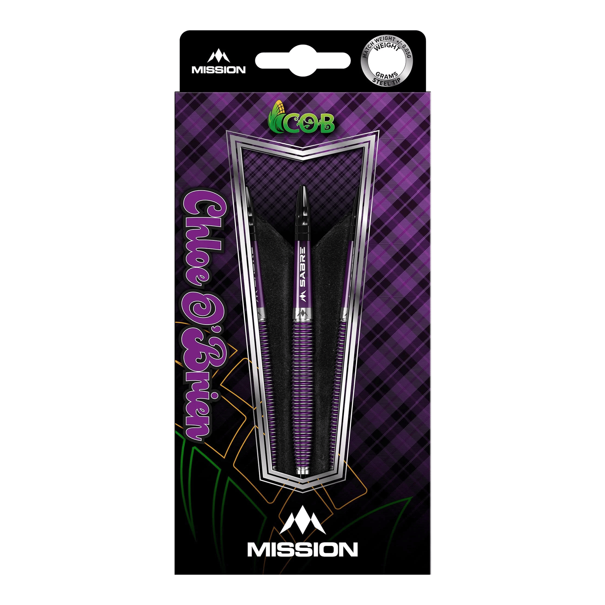 Mission Chloe OBrien Electro Purple Steeldarts - 23g