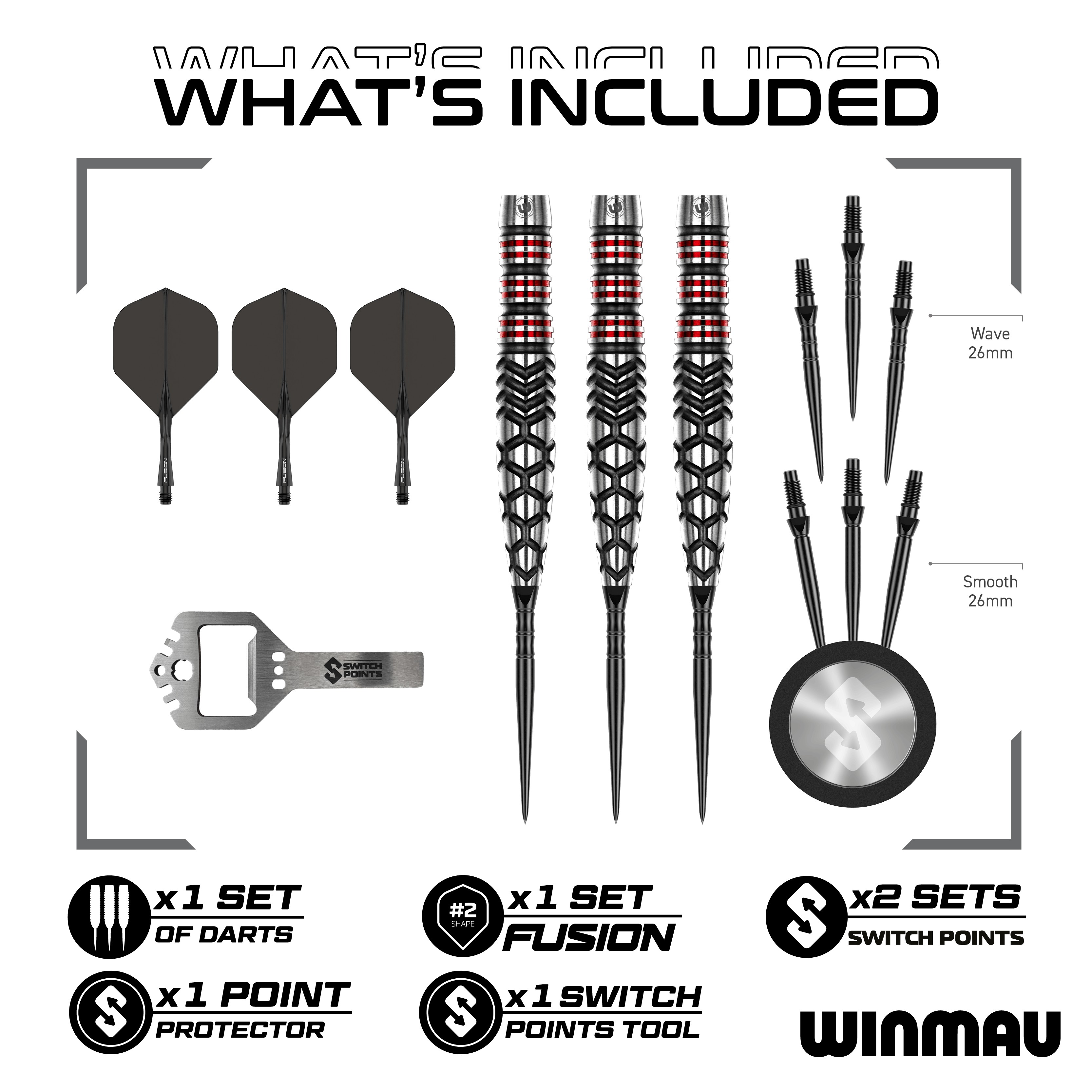 Winmau Fornax Torpedo Switch Points Steeldarts Abgebildet sind die Winmau Fornax Torpedo Switch Points Steeldarts. Sie zeichnen sich durch ihr innovatives Design und hochwertige Verarbeitung aus.