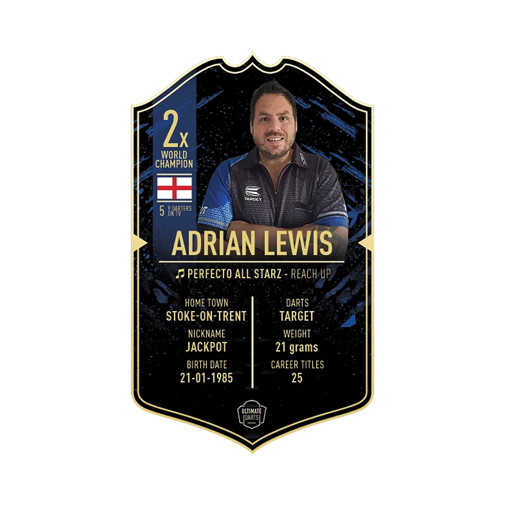 Ultimate Darts Card - Adrian Lewis