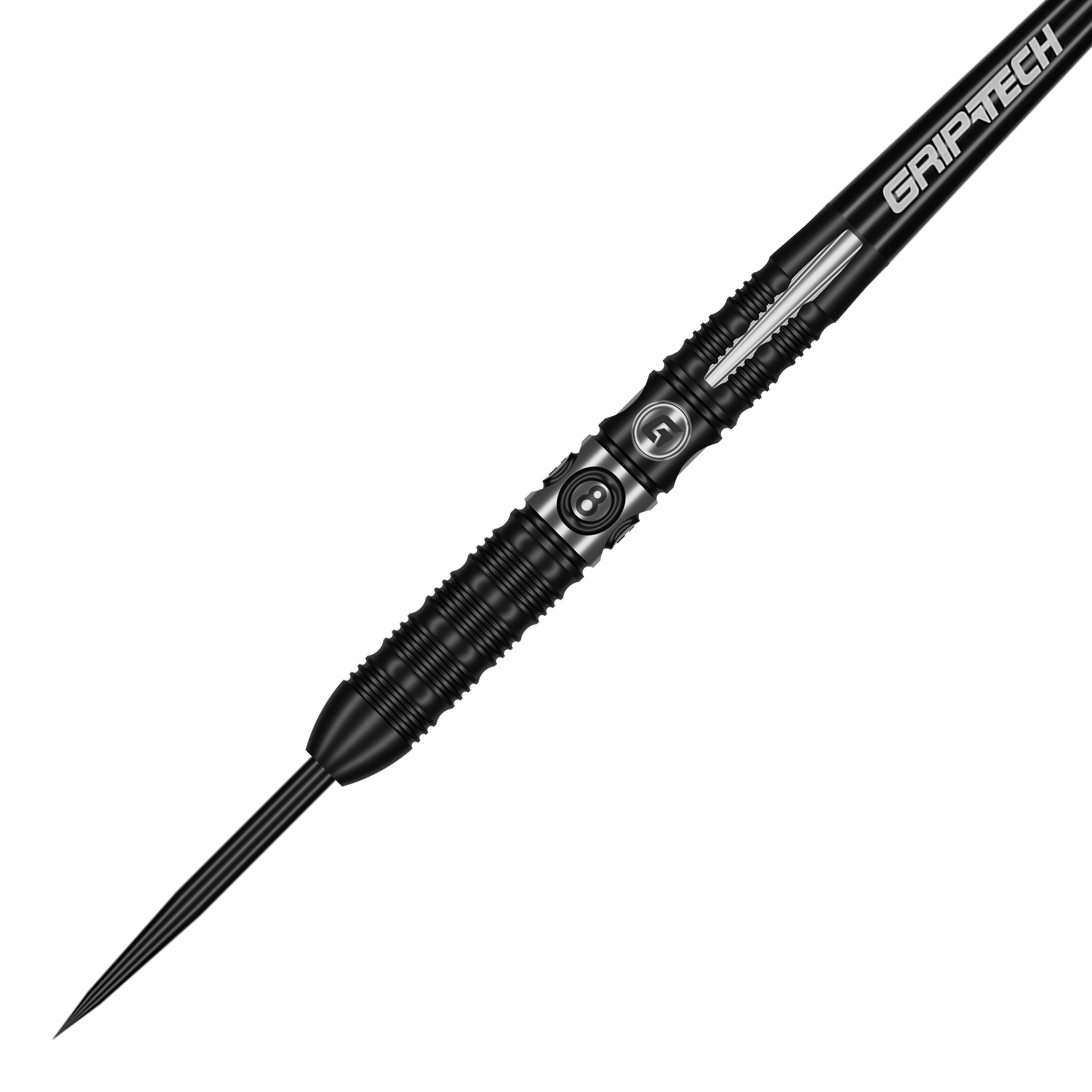 GOAT 8-Ball Steel Darts Die GOAT 8Ball Steeldarts sind auf diesem Produktbild zu sehen. Das Bild zeigt das Design und die Verarbeitung der Steeldarts.