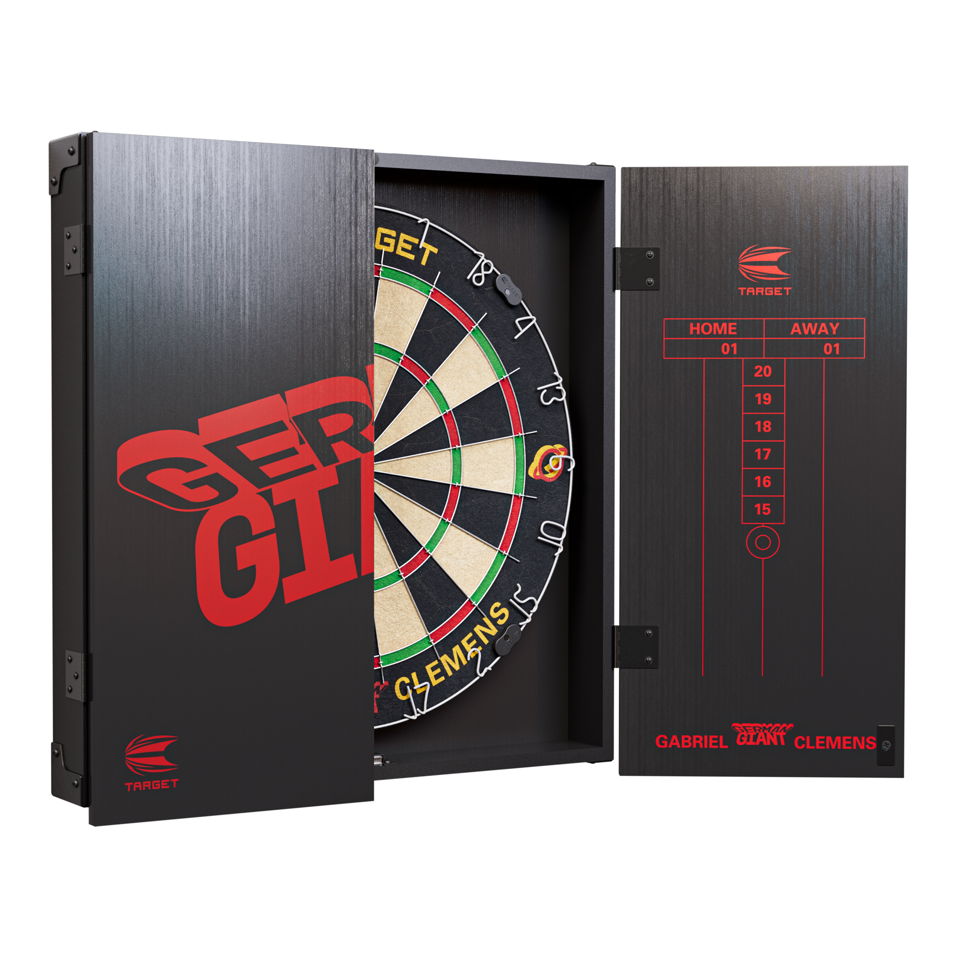 Target Gabriel Clemens Kabinet Dartboard Set