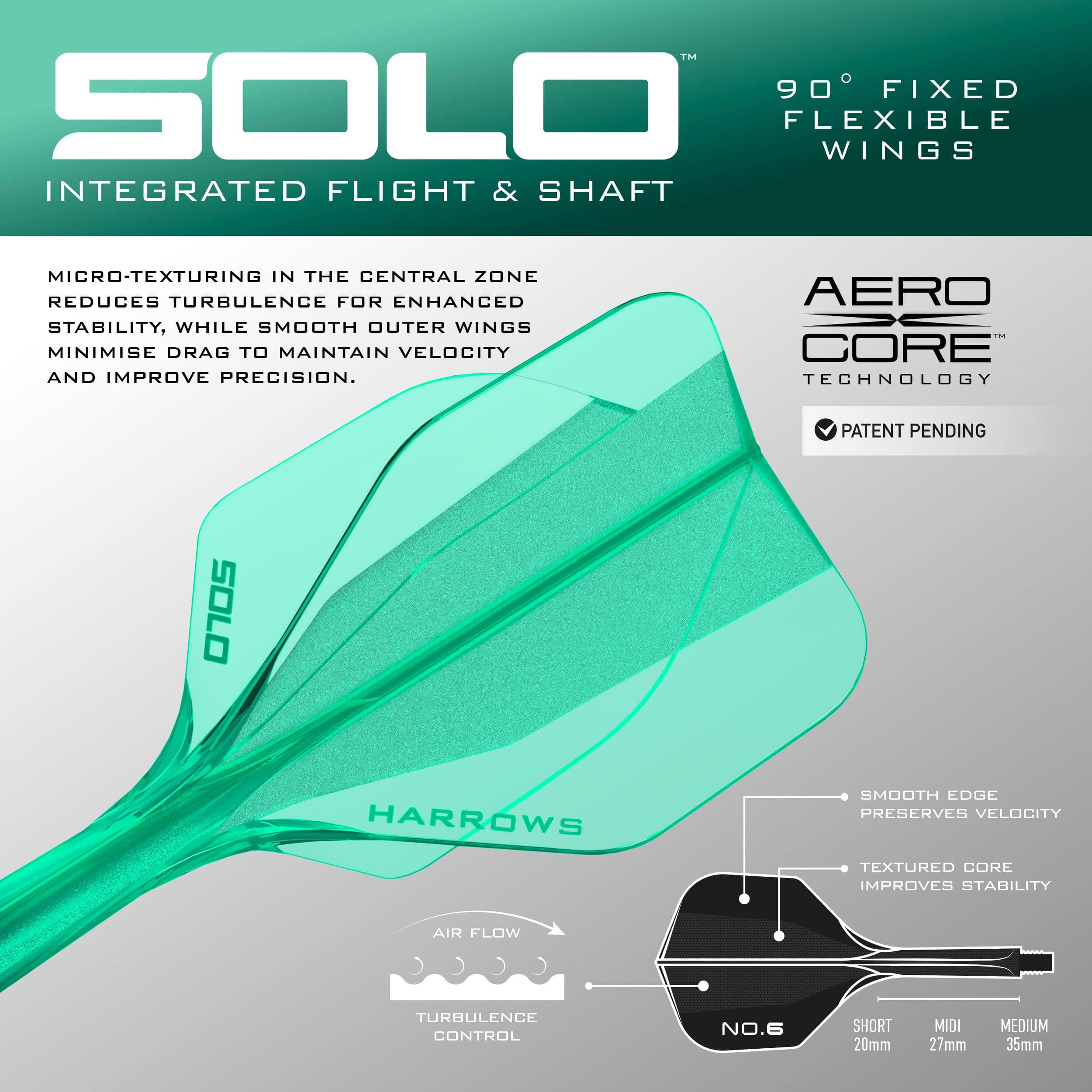 Ein Steeldartpfeil mit paralleler Form und modernen Griffzonen wird präsentiert. Das Produkt liegt auf einer hellen Fläche.