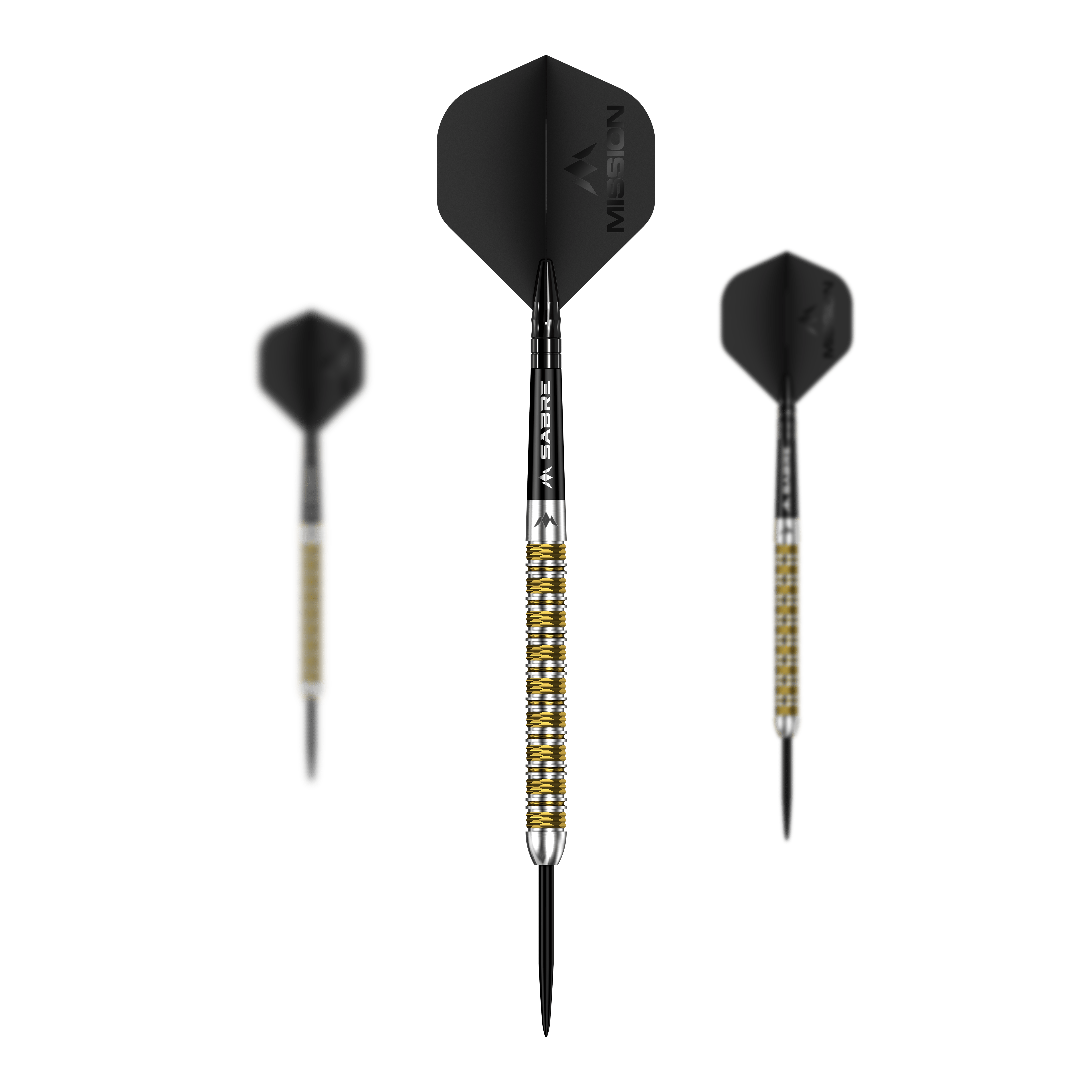 Mission Kinsuji Steeldarts sind hochwertige Steeldarts. Dieses Bild zeigt das Produkt in Originalausführung.