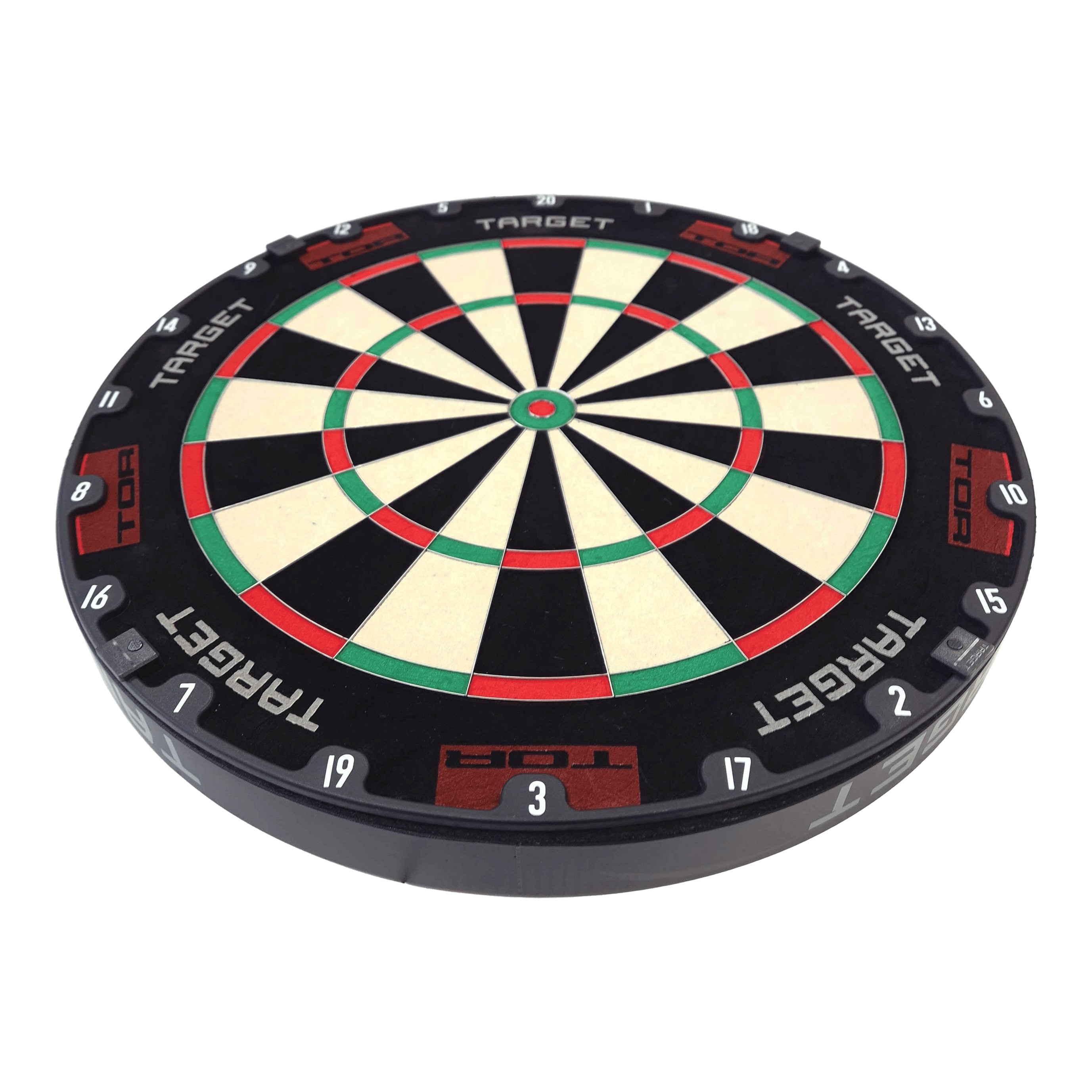 Target TOR Steel Dartboard Ein weiteres Target TOR Steeldartboard ist dargestellt. Die Oberfläche ist gut strukturiert.