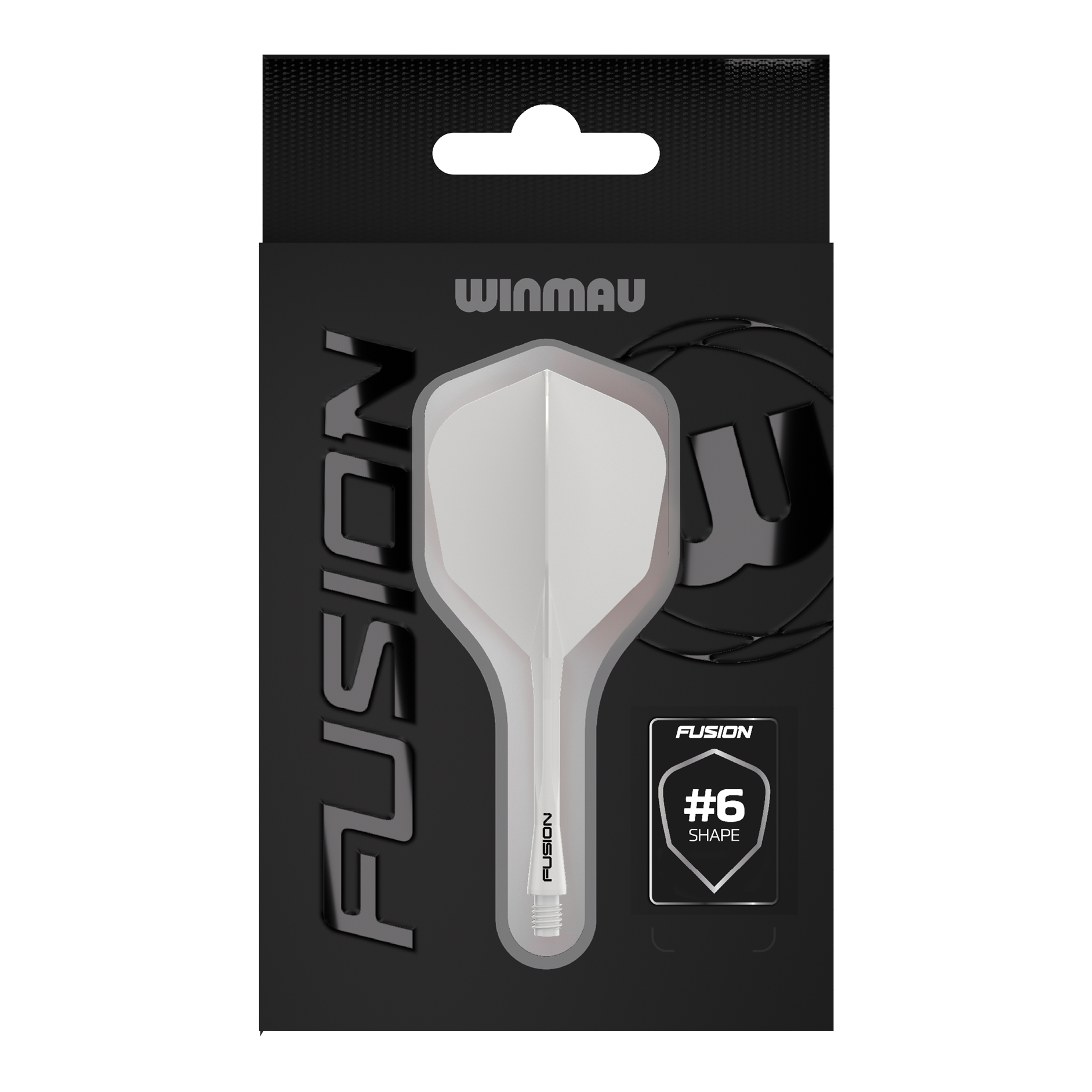 Winmau Fusion Flight Shaft System No6 Solid White Das Bild zeigt das Winmau Fusion Flight-Shaft-System No6 Solid White. Es handelt sich um ein weißes Dart-Zubehör.