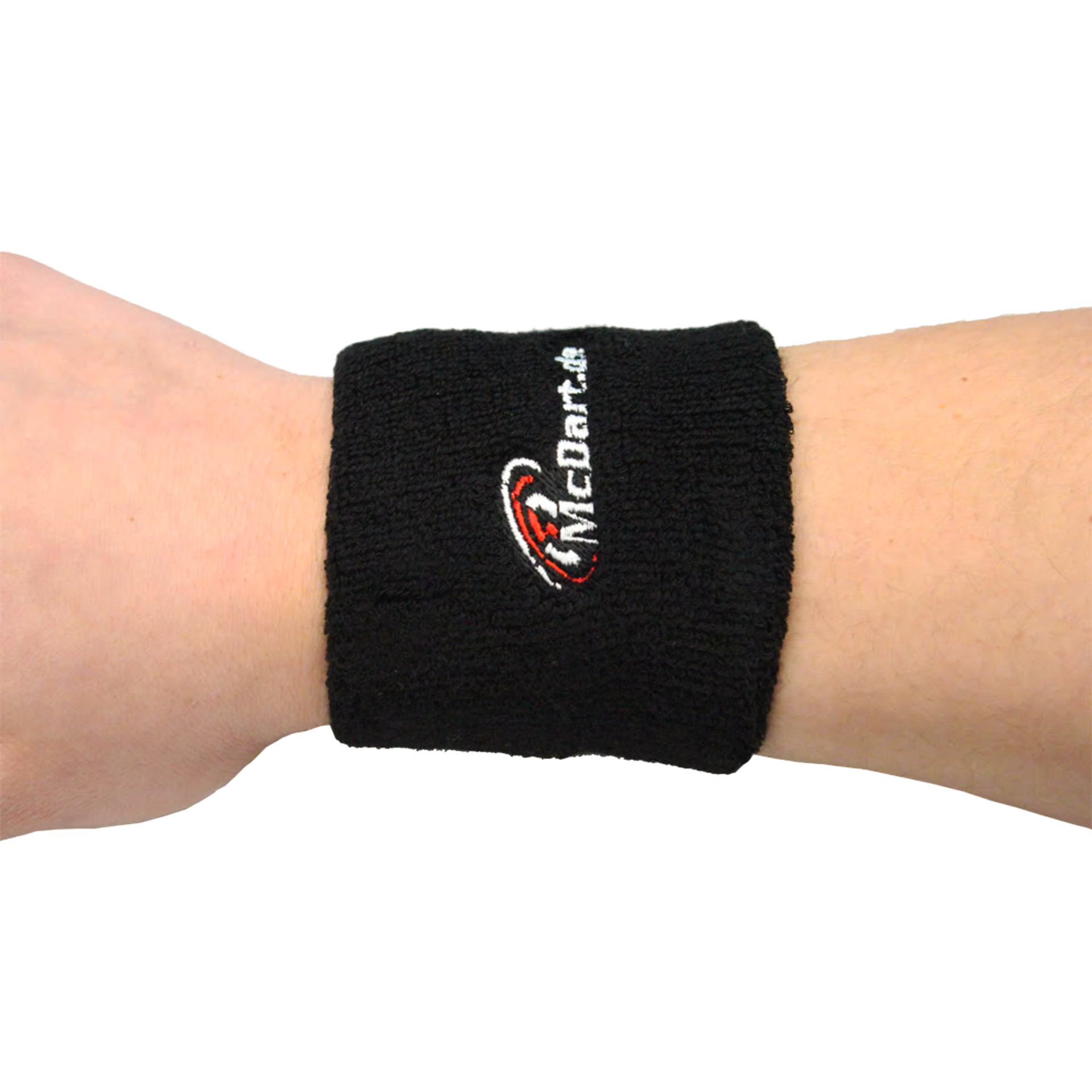 Das Bild zeigt ein Produkt mit dem Dateinamen 635_McDart_Schweiband_2. Es handelt sich vermutlich um ein Schweißband von McDart.