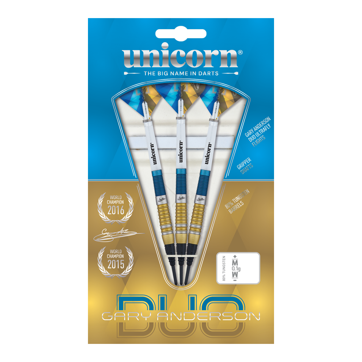 Unicorn Gary Anderson Duo soft darts