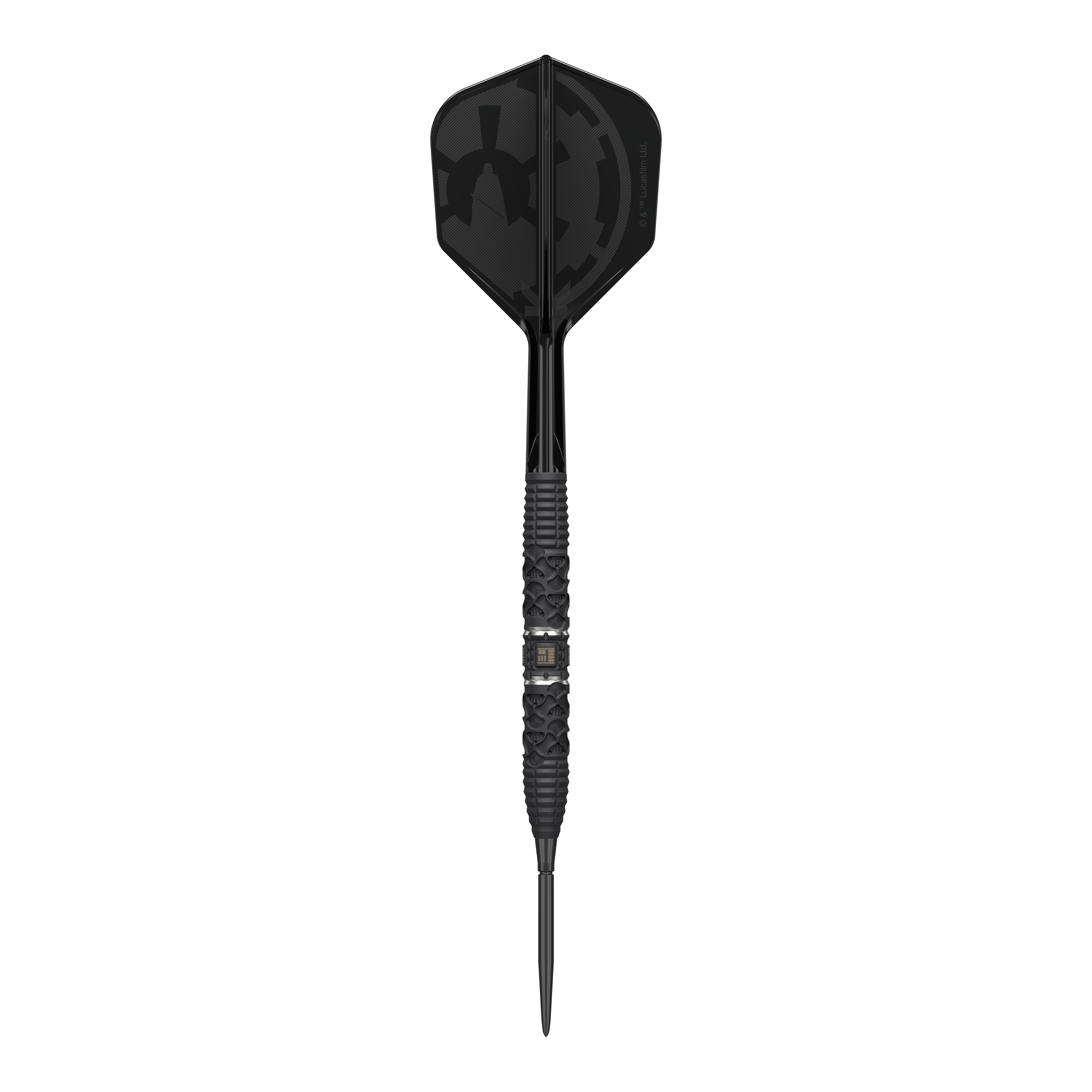 Abgebildet ist das Produkt Target Star Wars Darth Vader 95 Swiss Point Steeldarts. Die Steeldarts sind von hoher Qualität und im Star Wars Design gestaltet.