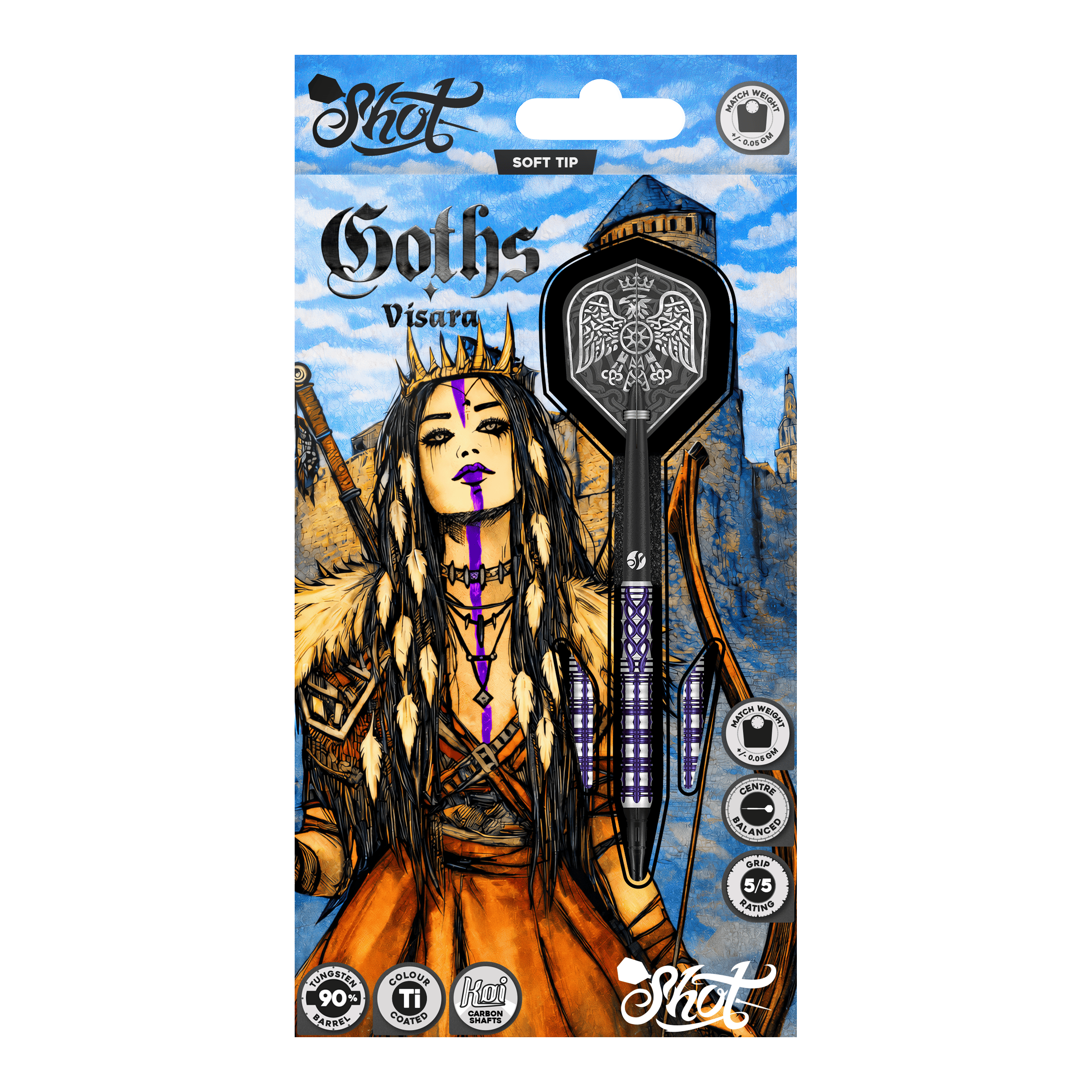 Shot Goths Visara Soft Darts - 20g