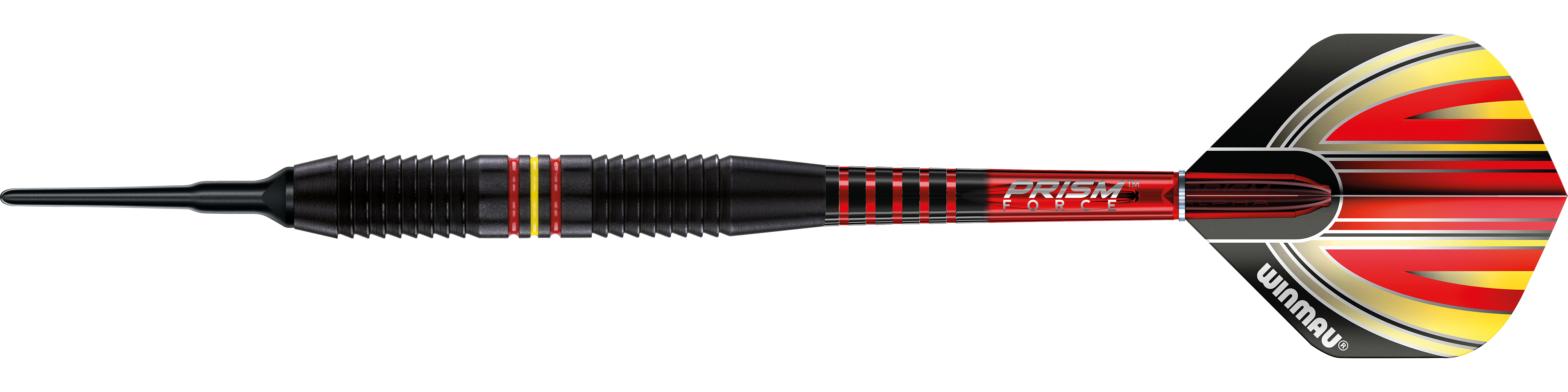 Winmau Outrage V1 Black Coated Brass Soft Darts - 18g