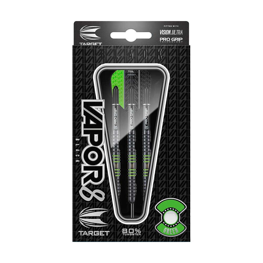 Target Vapor8 Black Green Steeldarts