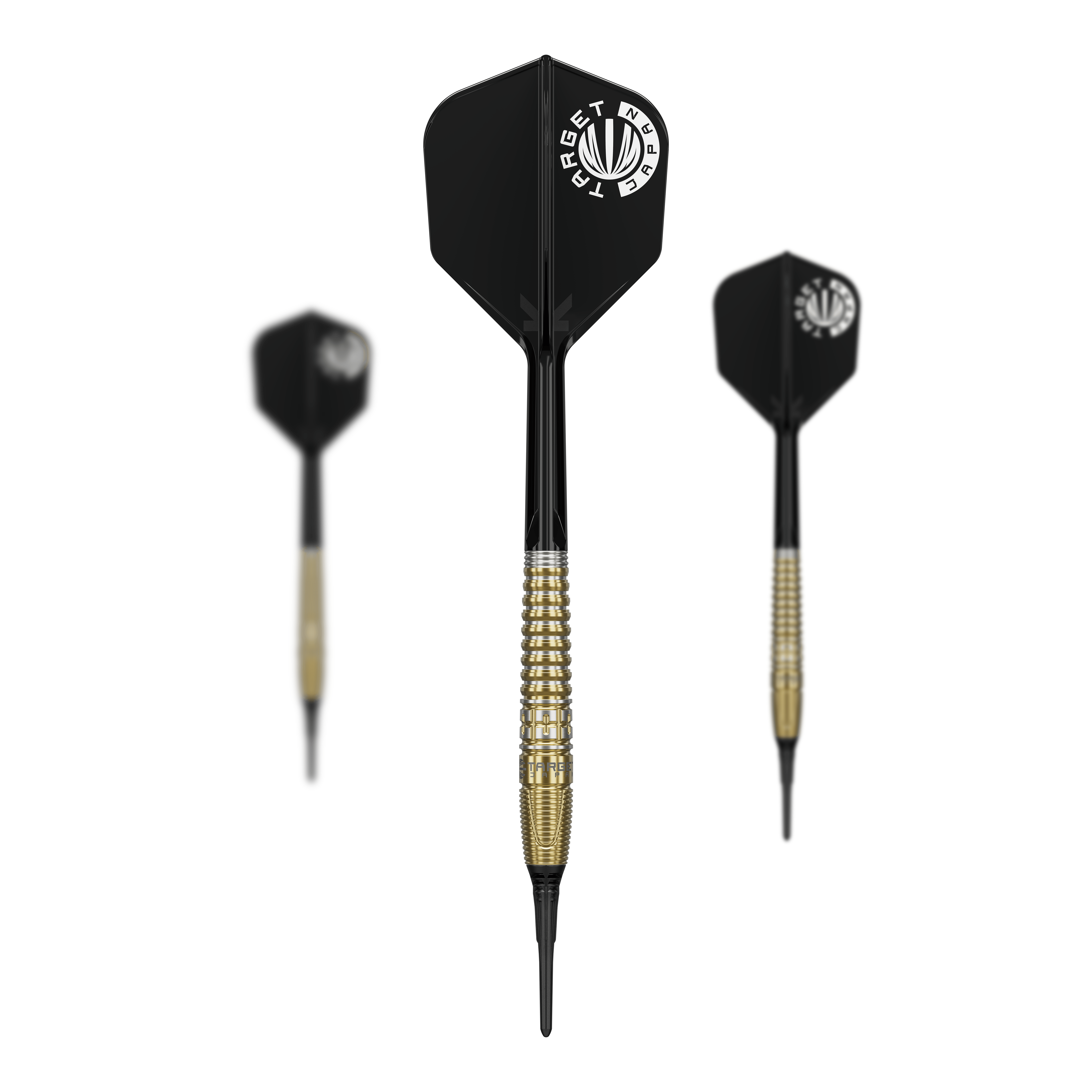 Abgebildet ist ein Set der Target Japan Prime Series Harith Lim HotShot GEN3 Softdarts mit 18g. Das Set ist perfekt für Darts-Fans geeignet.