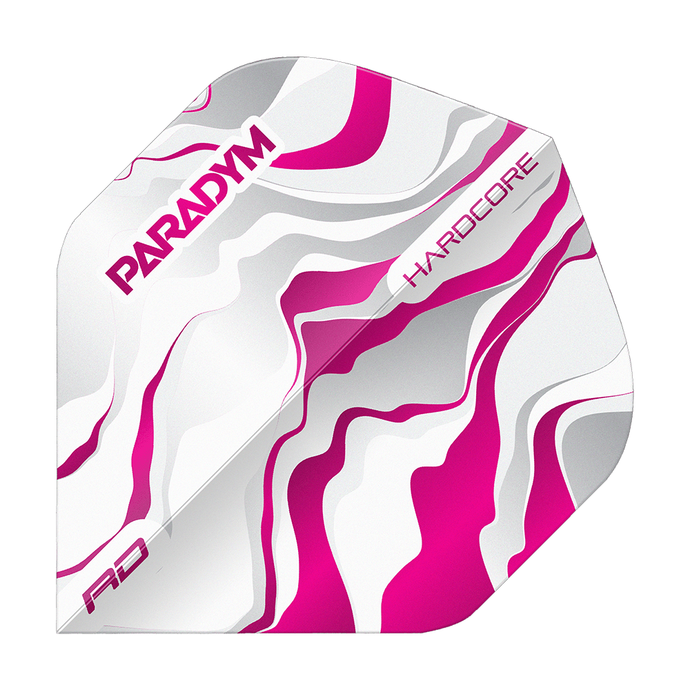 Red Dragon Hardcore Premium Paradym Pink Premium No2 Standard Flights Abgebildet sind die Red Dragon Hardcore Premium Paradym Pink Premium No2 Standard Flights. Diese Dart-Flights überzeugen durch ihr auffälliges, pinkes Design.