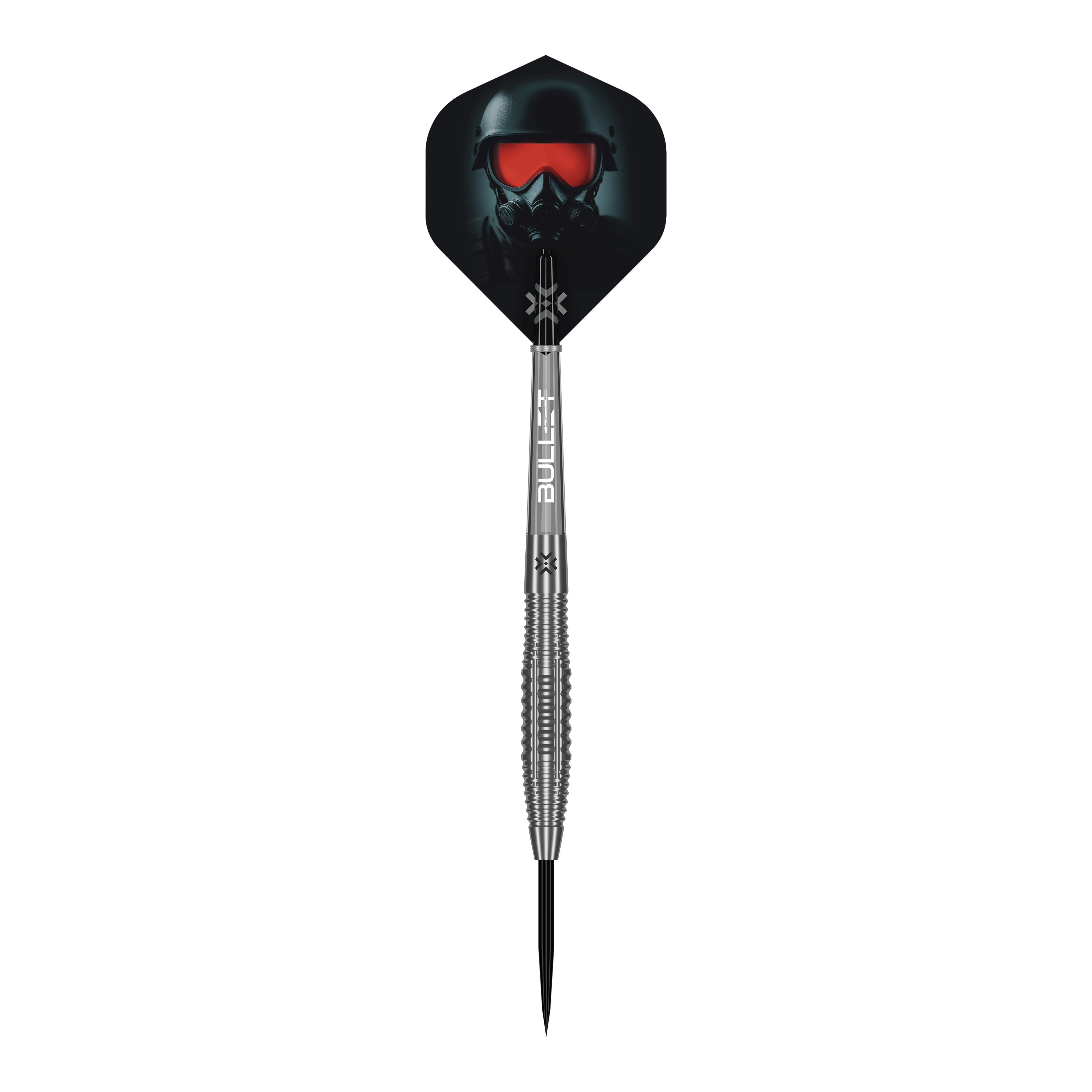 Bullet Ranger steel darts Gezeigt wird ein einzelner Bullet Ranger Steeldarts. Dieses Produkt eignet sich für Steeldartspiele.