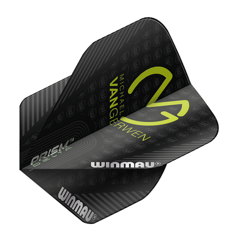 Winmau Prism Delta MvG Black Standard Flights