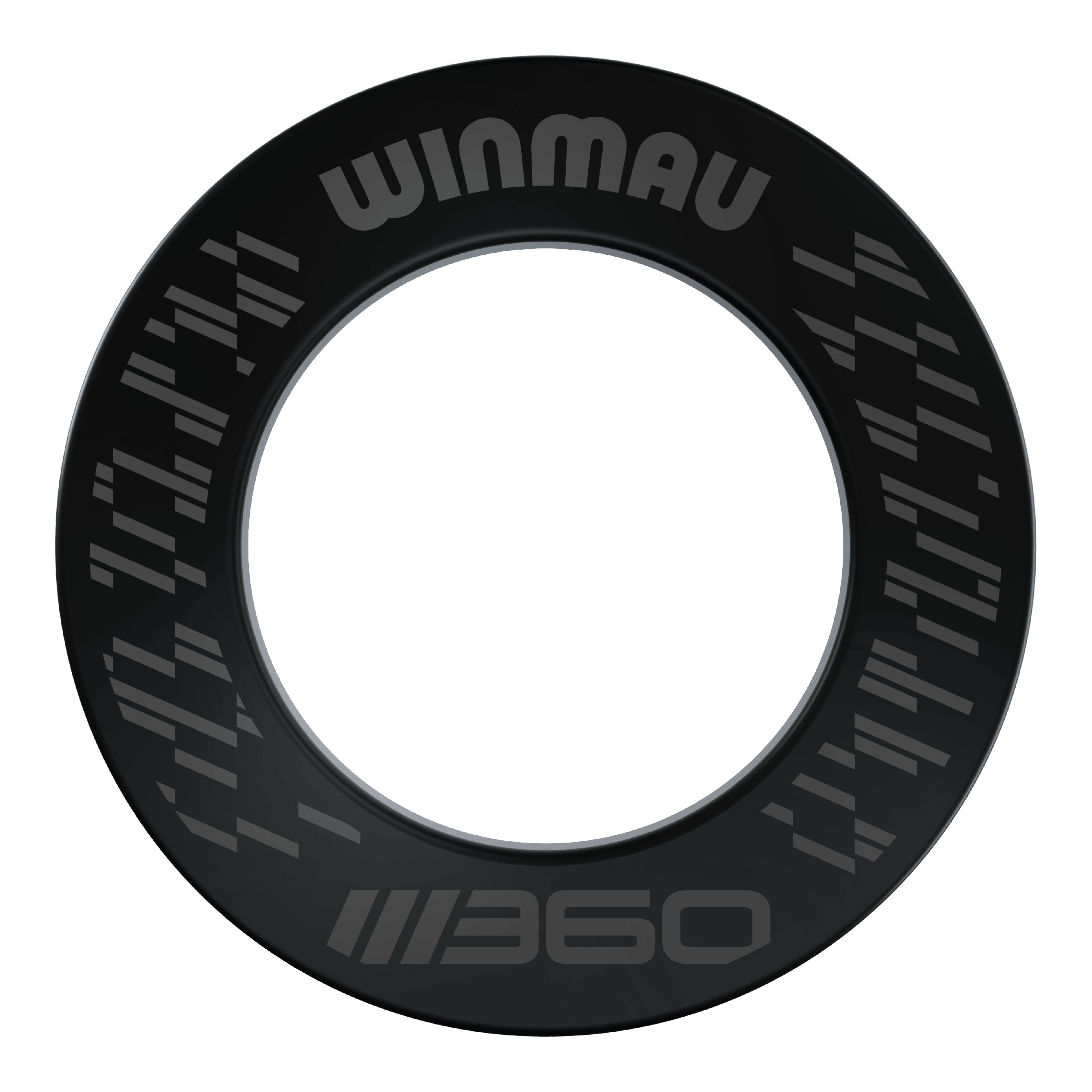 Winmau Blade 360 Dartboard Surround - Black Das Bild zeigt das Winmau Blade 360 Dartboard Surround in Schwarz. Diese Dartboard-Umrandung schützt die Wand und bietet ein professionelles Aussehen.