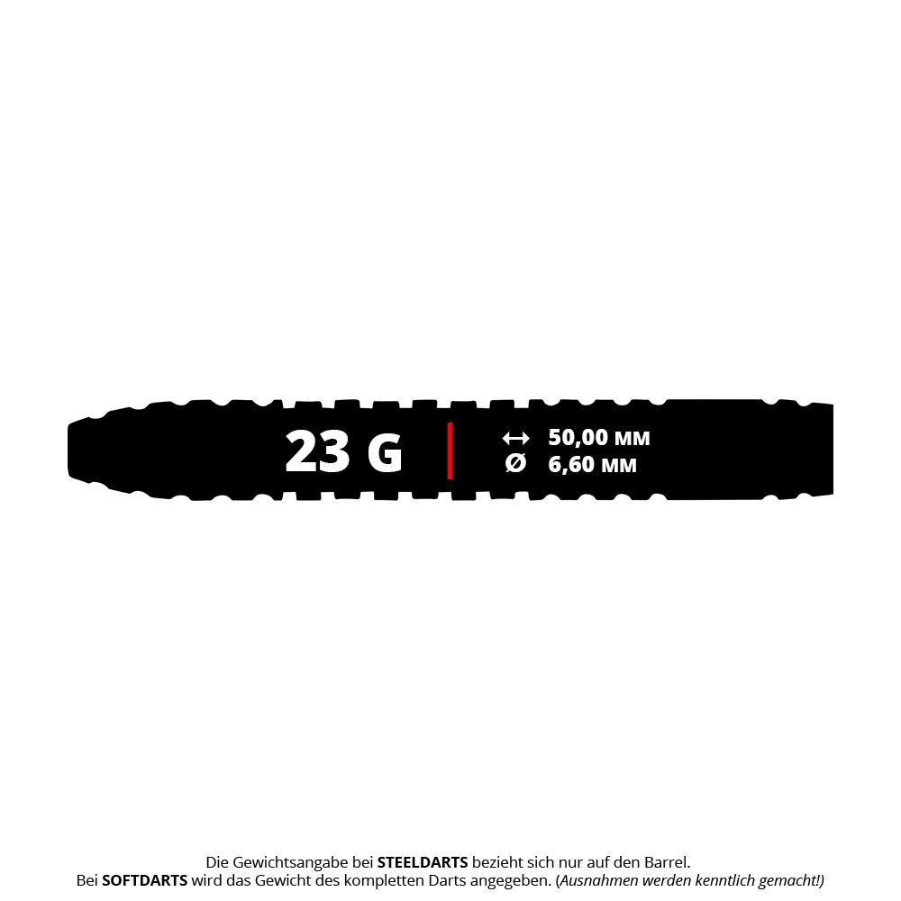 Unicorn Wraith Cameron Menzies Steeldarts - 23g sind hier zu sehen. Diese Steeldarts sind für professionelle Dartspieler entworfen.