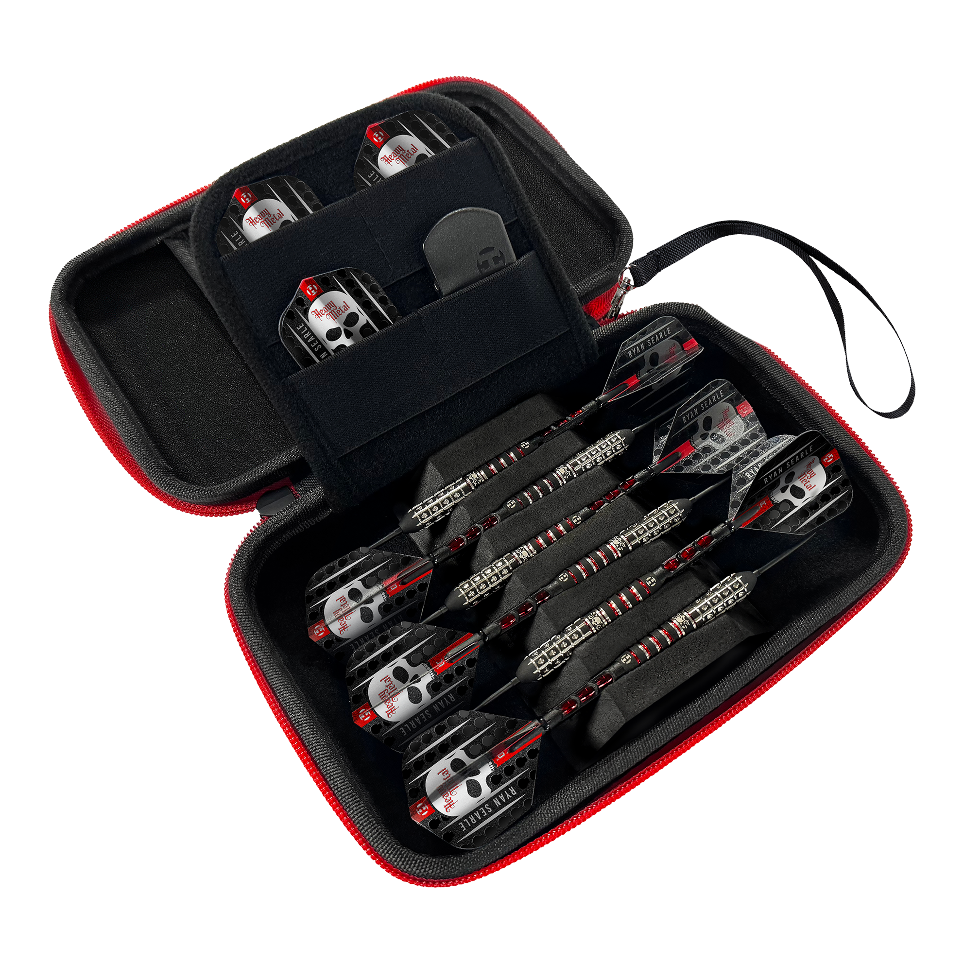 Harrows Ryan Searle Player Pro6 Dartcase ist ein stabiles Etui für Darts. Es wurde speziell für den sicheren Transport entwickelt.