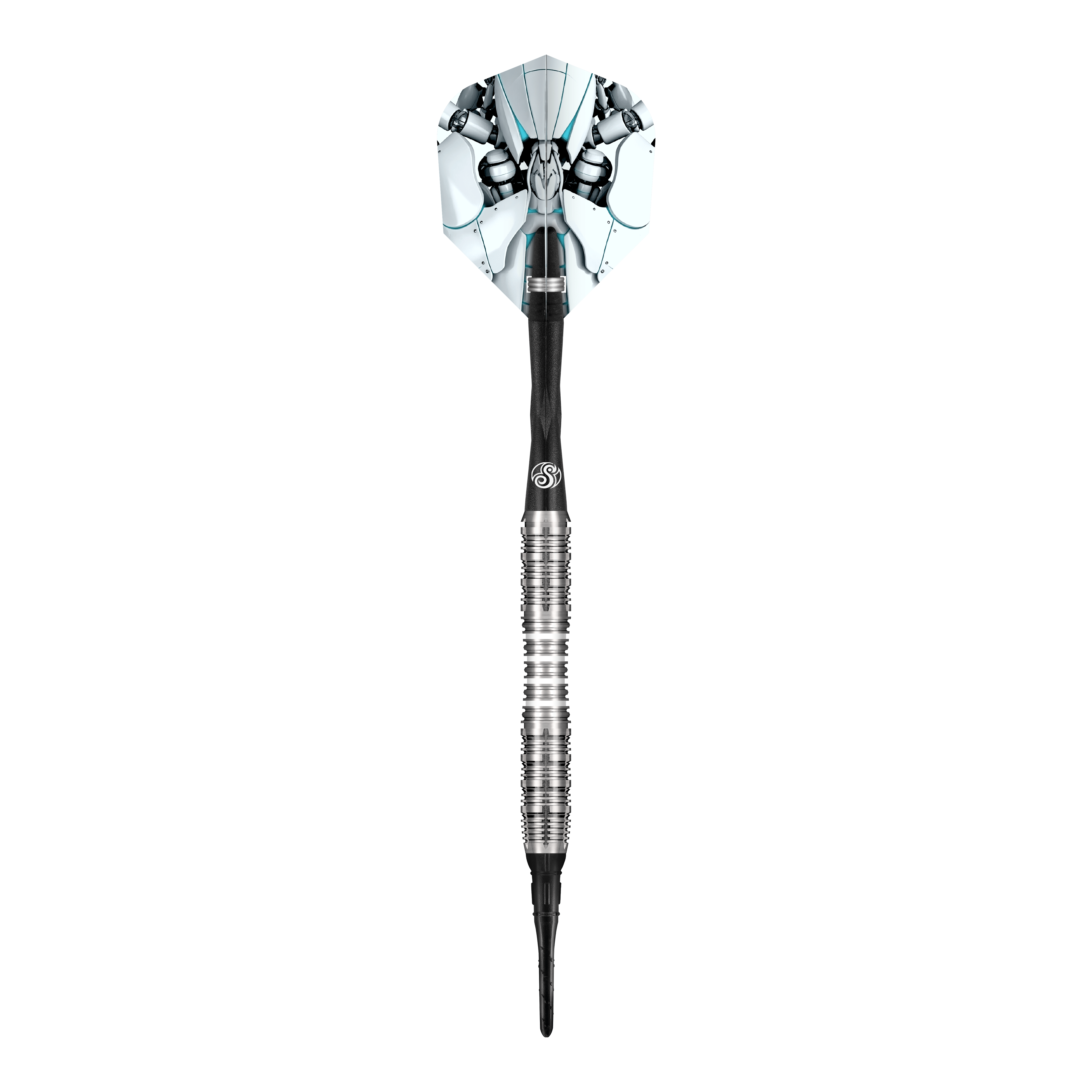 Abgebildet ist ein Shot AI Scorpula Softdart mit 20g Gewicht. Das Produkt ist schlank und speziell für präzises Werfen entwickelt.