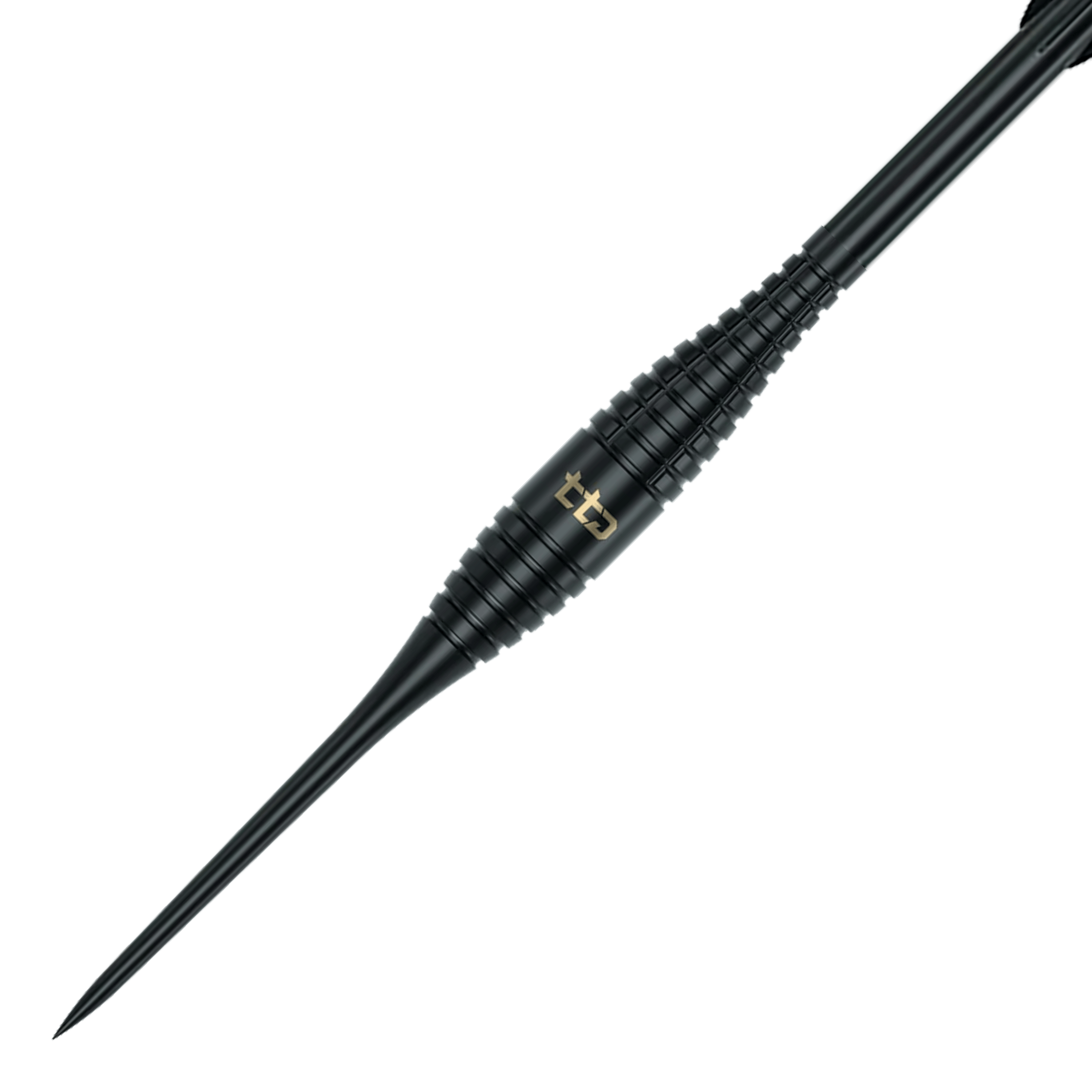 Gezeigt wird das Produkt Caliburn TTD Complete Titanium T2 Black Steeldarts - 6g. Diese Steeldarts zeichnen sich durch ihr Titan-Material aus.