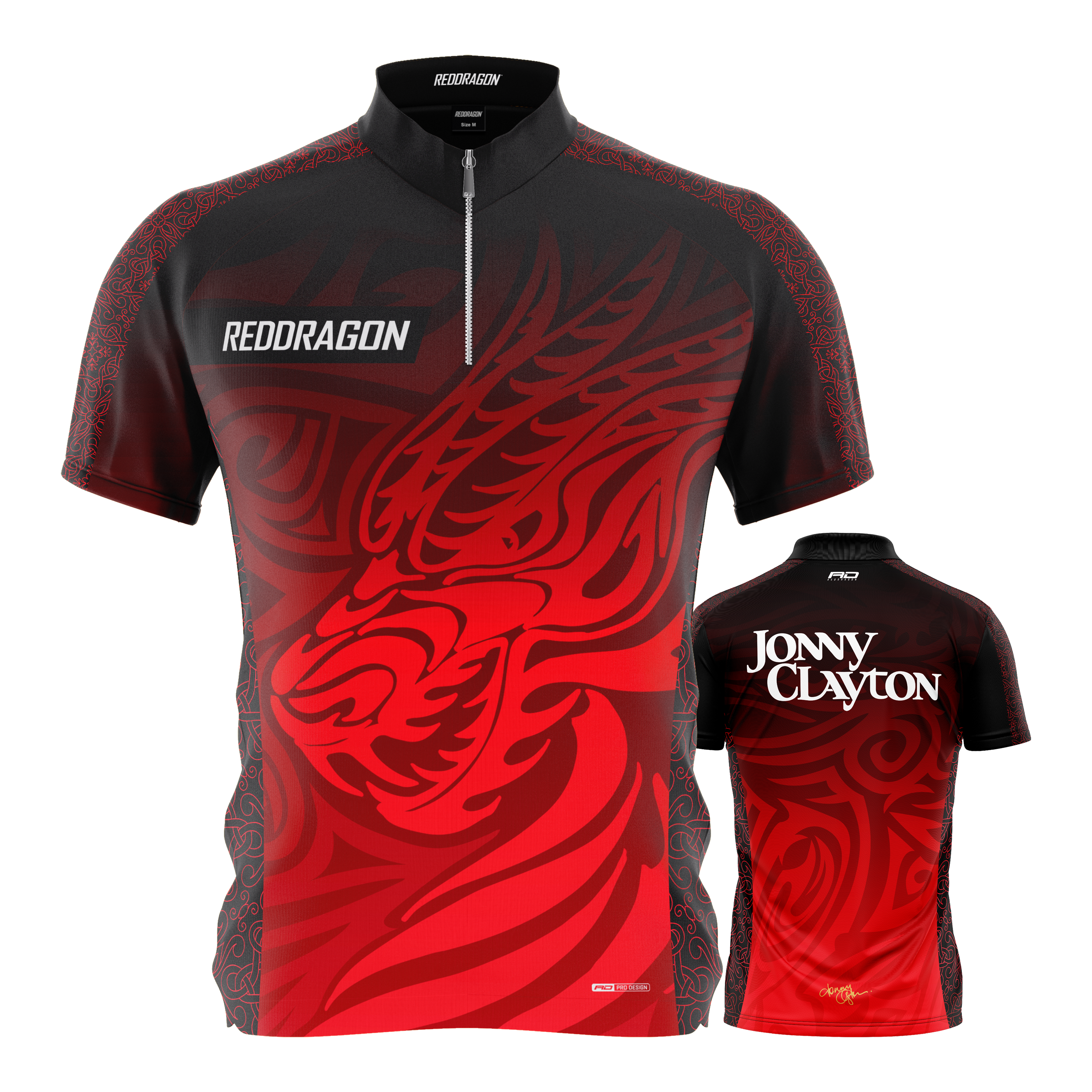 Red Dragon Jonny Clayton Limited Edition dart shirt Zu sehen ist das Red Dragon Jonny Clayton Limited Edition Dartshirt. Das Shirt ist eine limitierte Ausgabe und besonders für Dartfans interessant.