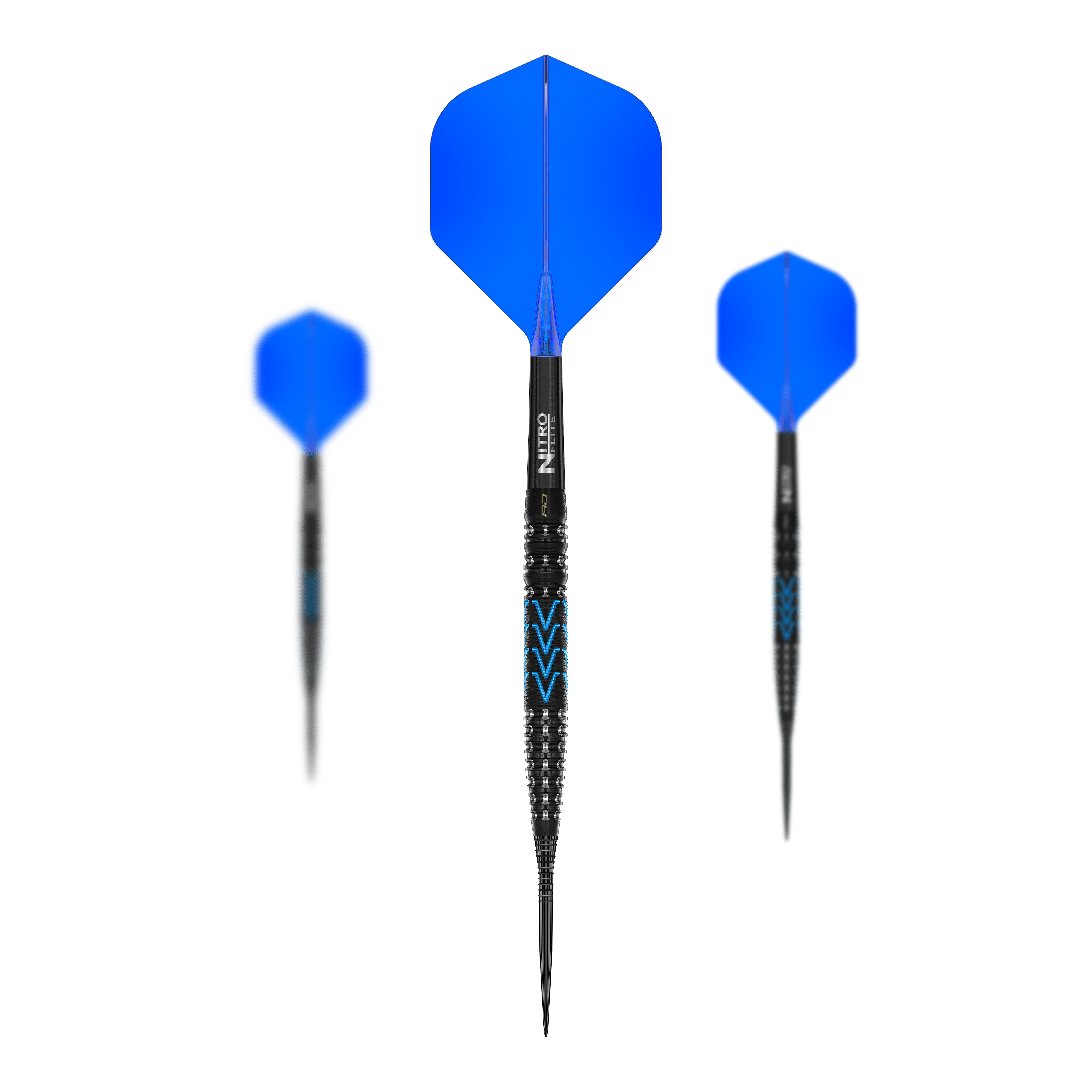 Abgebildet sind die Red Dragon Amp Tapered Steeldarts in einem Set. Sie eignen sich hervorragend für fortgeschrittene Spieler.