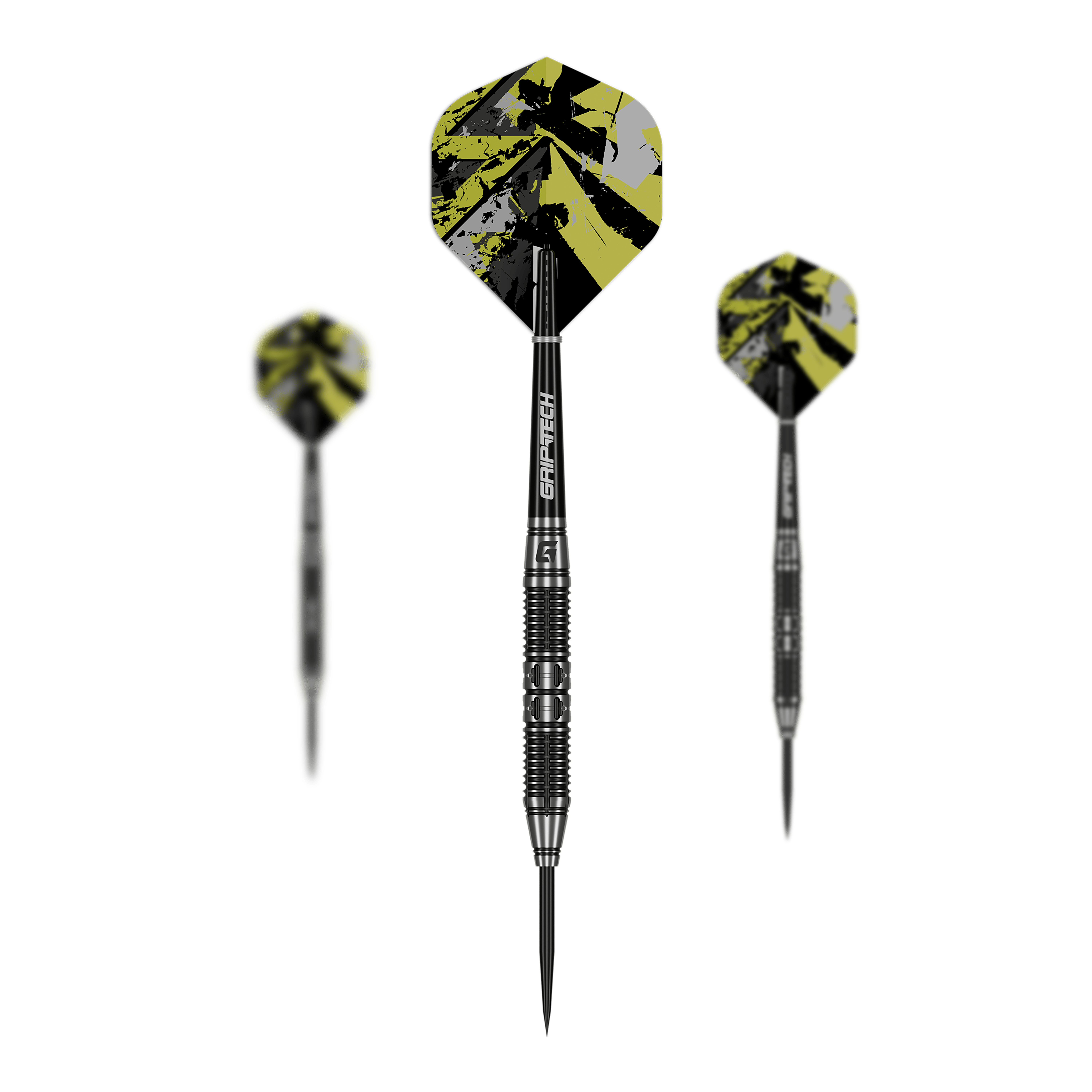 GOAT Dumbbell Steel Darts Auf dem Foto ist das Set GOAT Dumbbell Steeldarts zu sehen. Das Set enthält mehrere Steeldarts.