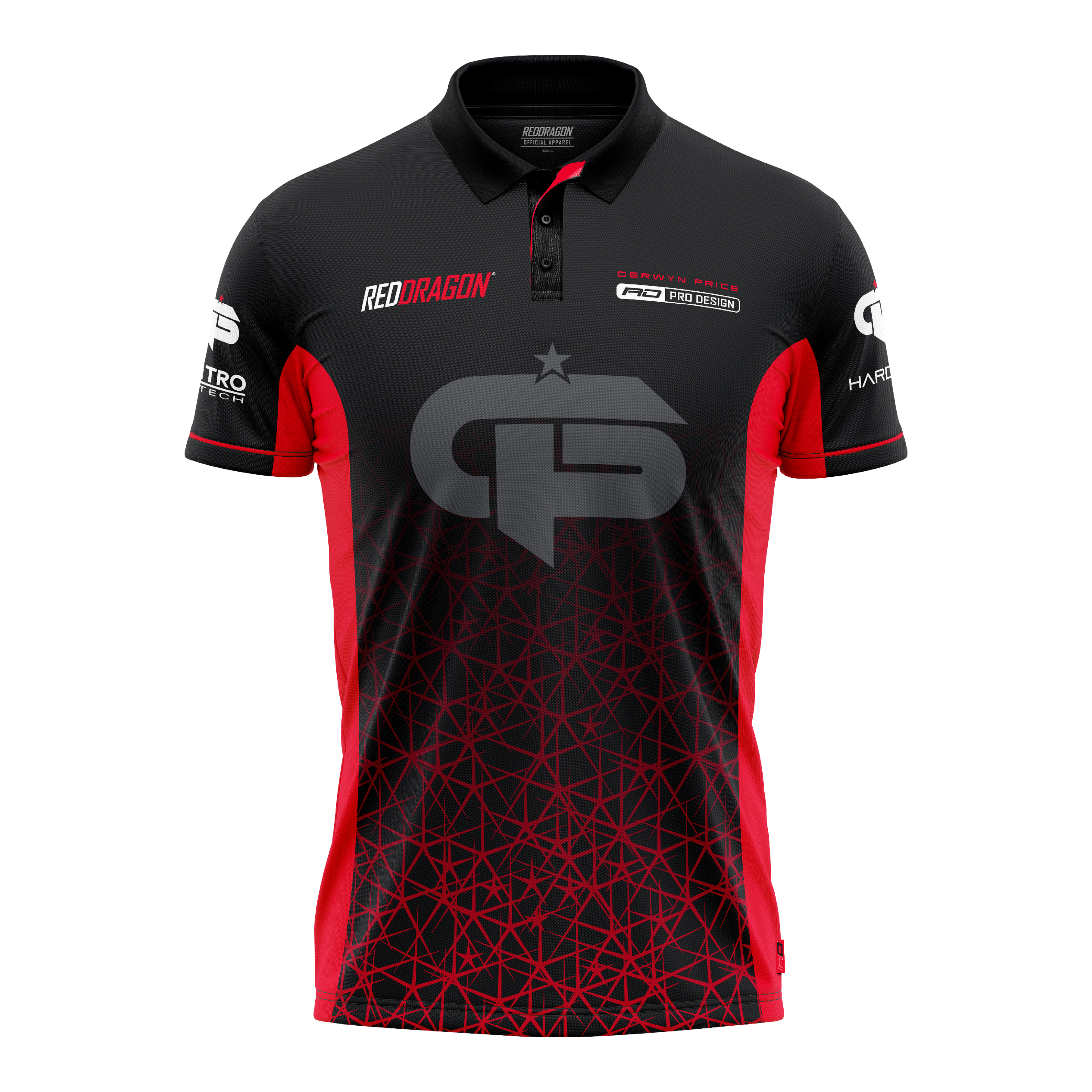 Red Dragon Gerwyn Price Red Tour Polo Dart Shirt