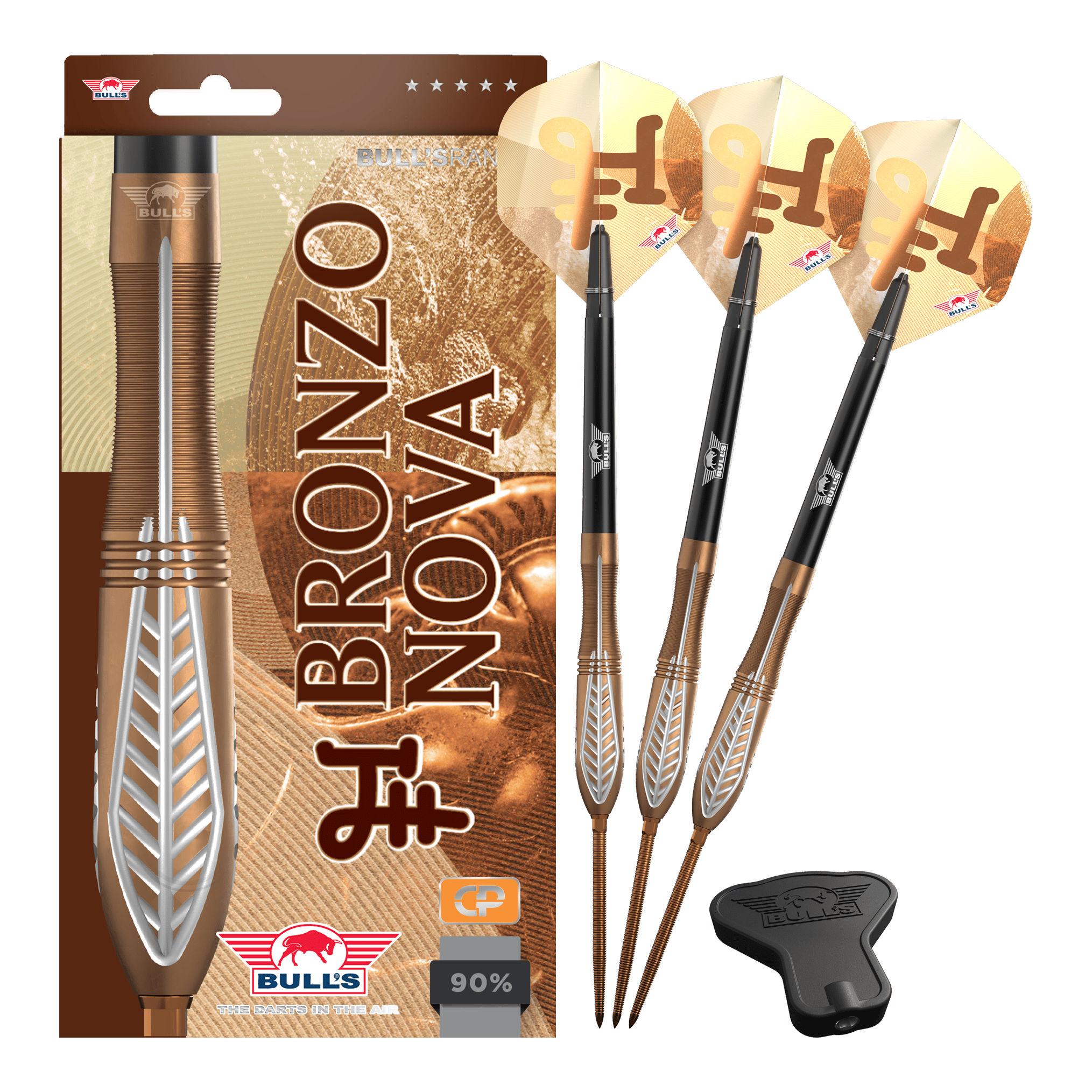 Bulls NL Bronzo Nova Convertible Point Steel Darts Bulls NL Bronzo Nova Convertible Point Steel Darts