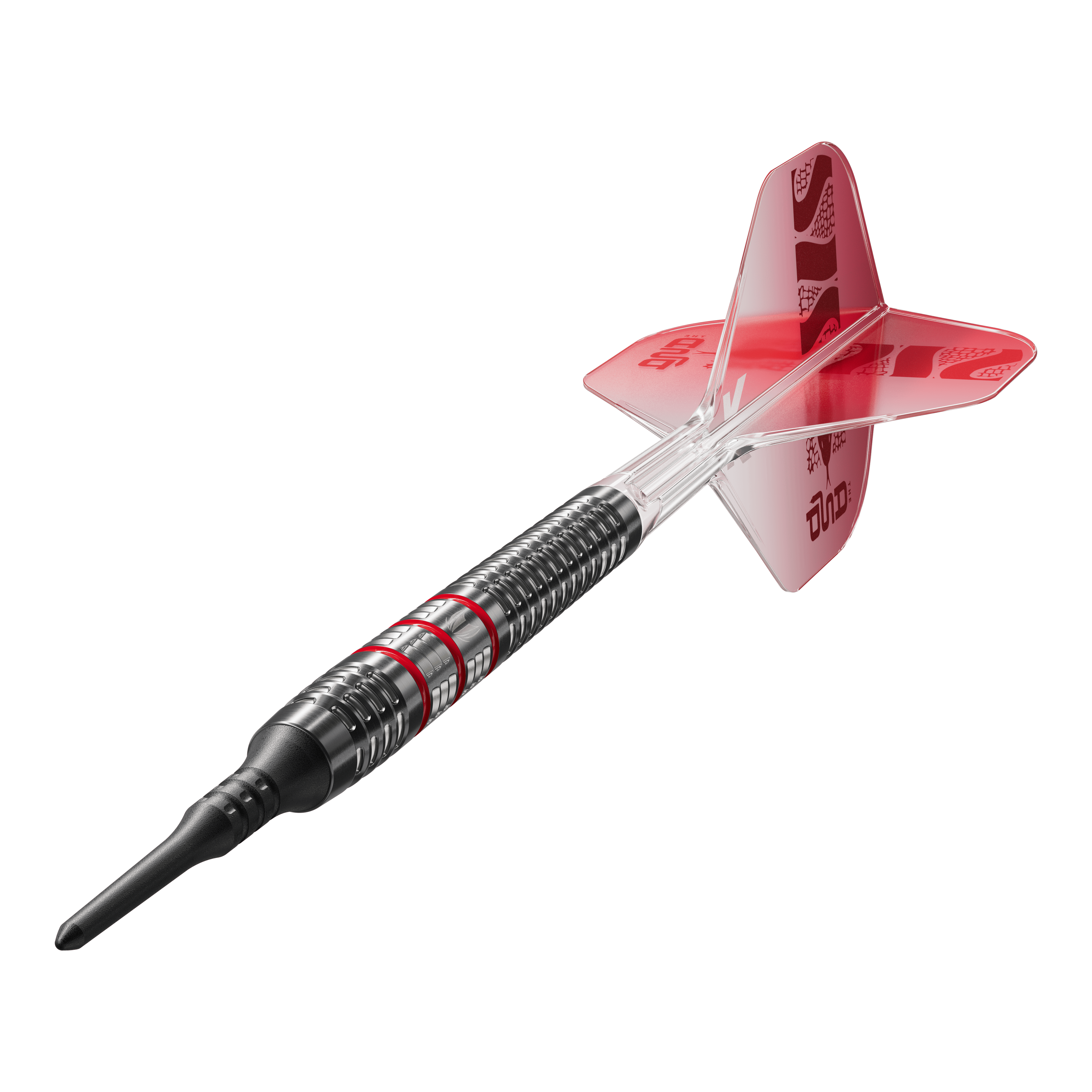 Das Bild zeigt die Target Nathan Aspinall 95K Softdarts mit einem Gewicht von 18g. Die Darts sind besonders für Fans und Spieler des bekannten Dartprofis Nathan Aspinall interessant.