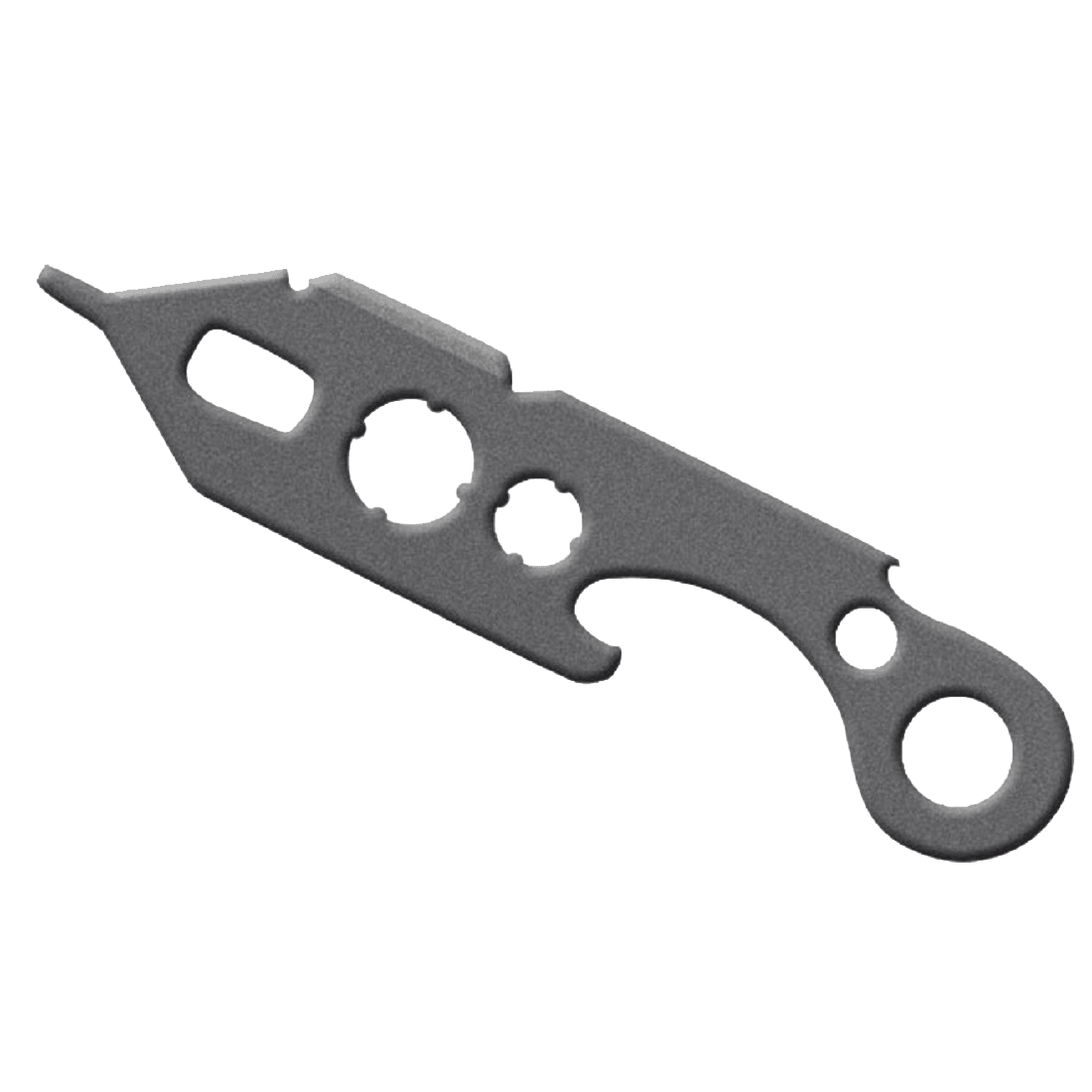 Dart Multitool Das Bild zeigt das Produkt "Dart Multitool". Es ist ein kompaktes, multifunktionales Werkzeug aus Metall.