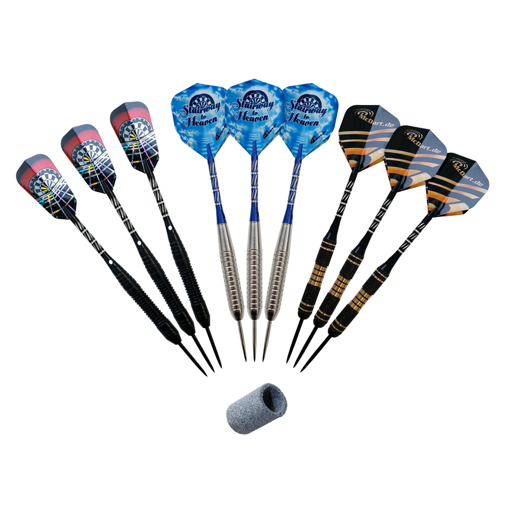 McDart Master bag with 9 steel darts and accessories