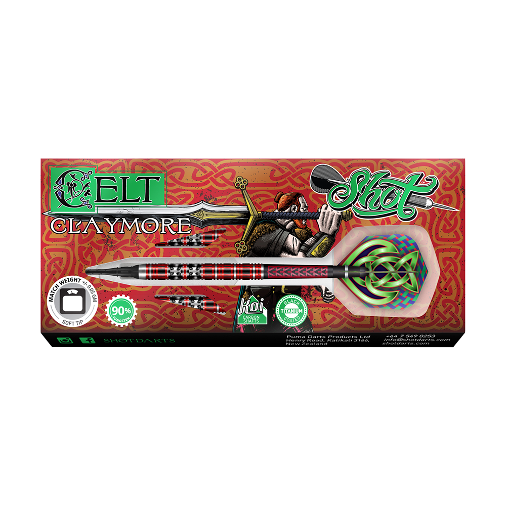 Shot Celt Claymore soft darts