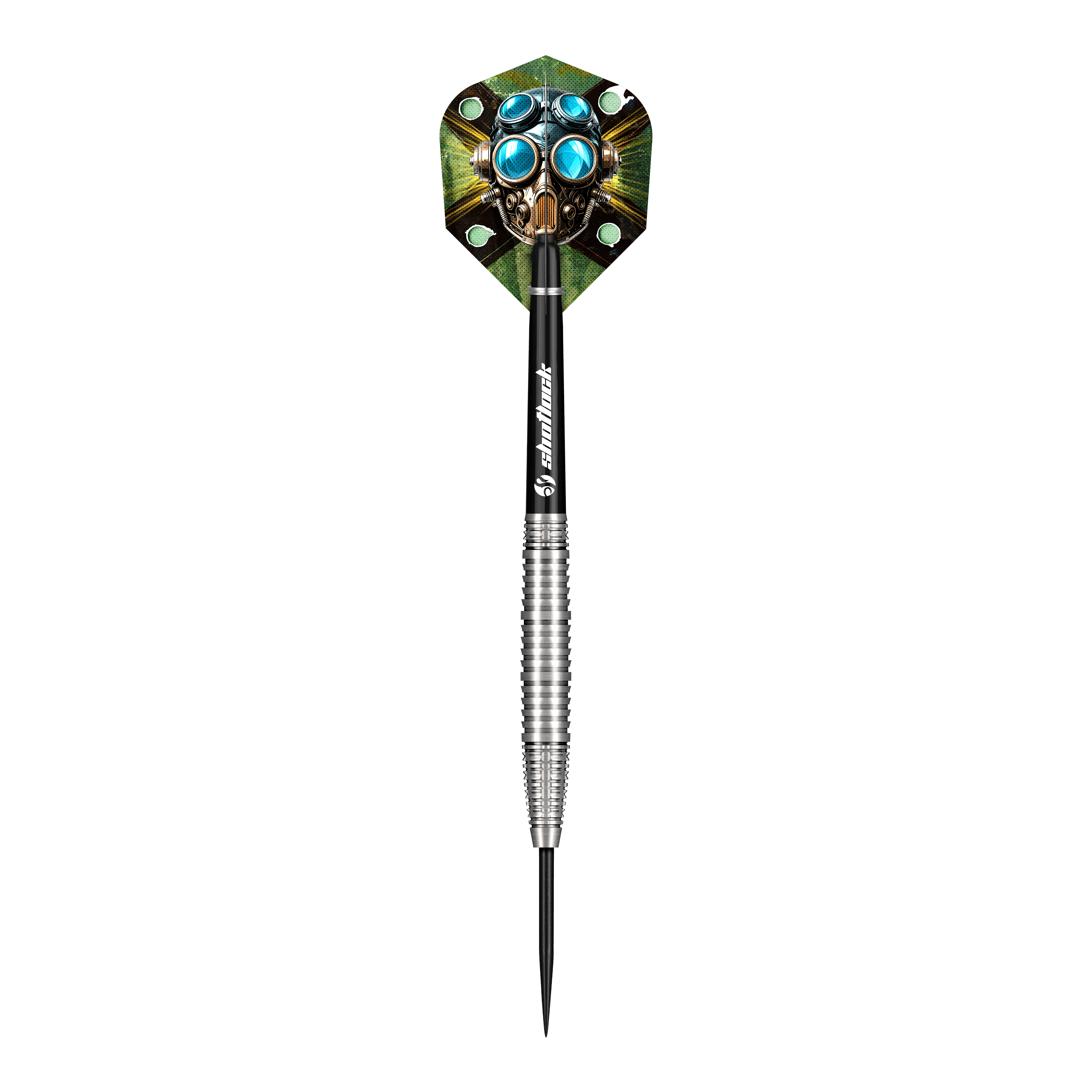 Shot Badlands Krush steel darts Das Bild zeigt die Shot Badlands Krush Steeldarts. Es handelt sich um spezielle Steeldarts für Präzisionsspiel.