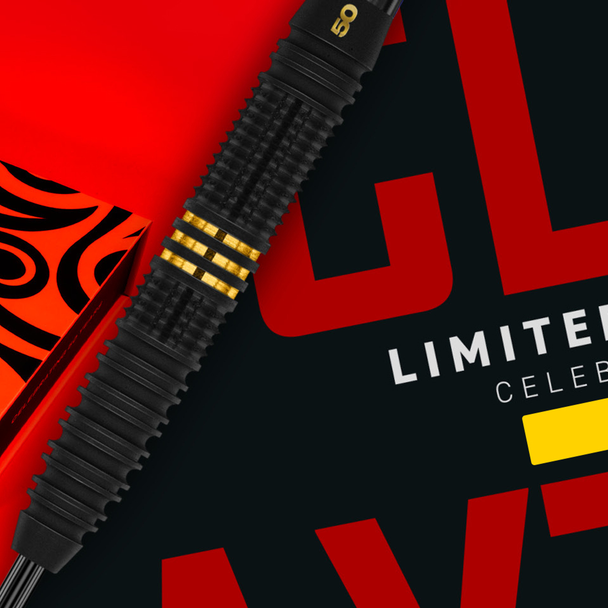 Das Bild zeigt ein Produkt mit dem Namen 2025-10_RedDragon_JonnyClayton_LimitedCollection_Hero. Es handelt sich vermutlich um ein limitiertes Produkt der Red Dragon Jonny Clayton Kollektion.