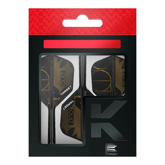 Target K-Flex Cult No6 Flight Shaft System Auf dem Bild befindet sich das Target K-Flex Cult No6 Flight-Shaft-System. Das System kombiniert Flight und Schaft für Darts.