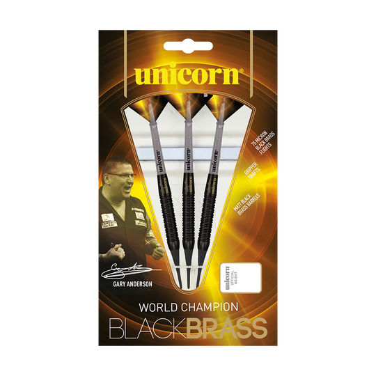 Unicorn Gary Anderson Black Brass Softdarts - 18g