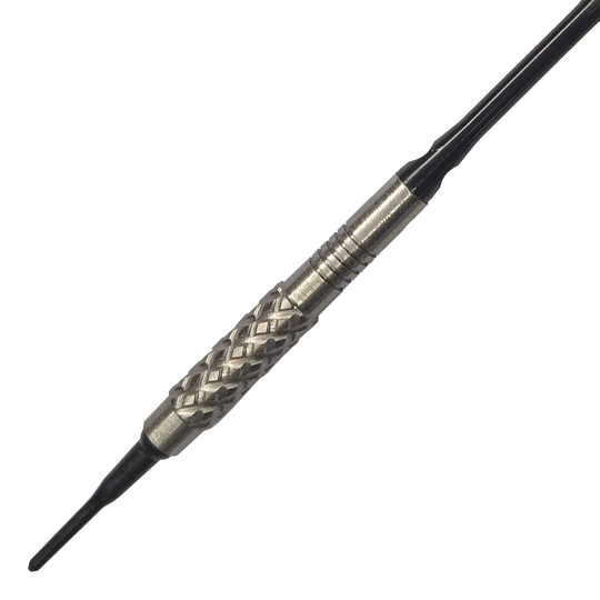 McDart 85 Tungsten V4 soft darts - 16g Dies ist ein McDart 85er Tungsten V4 Softdart mit einem Gewicht von 16g. Der Dartpfeil hat eine silberne, gerändelte Griffzone für besseren Halt.